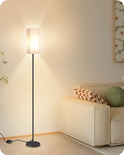 upgraded 64.6" Floor Lamp, Pole with Foot Switch, Modern Standing