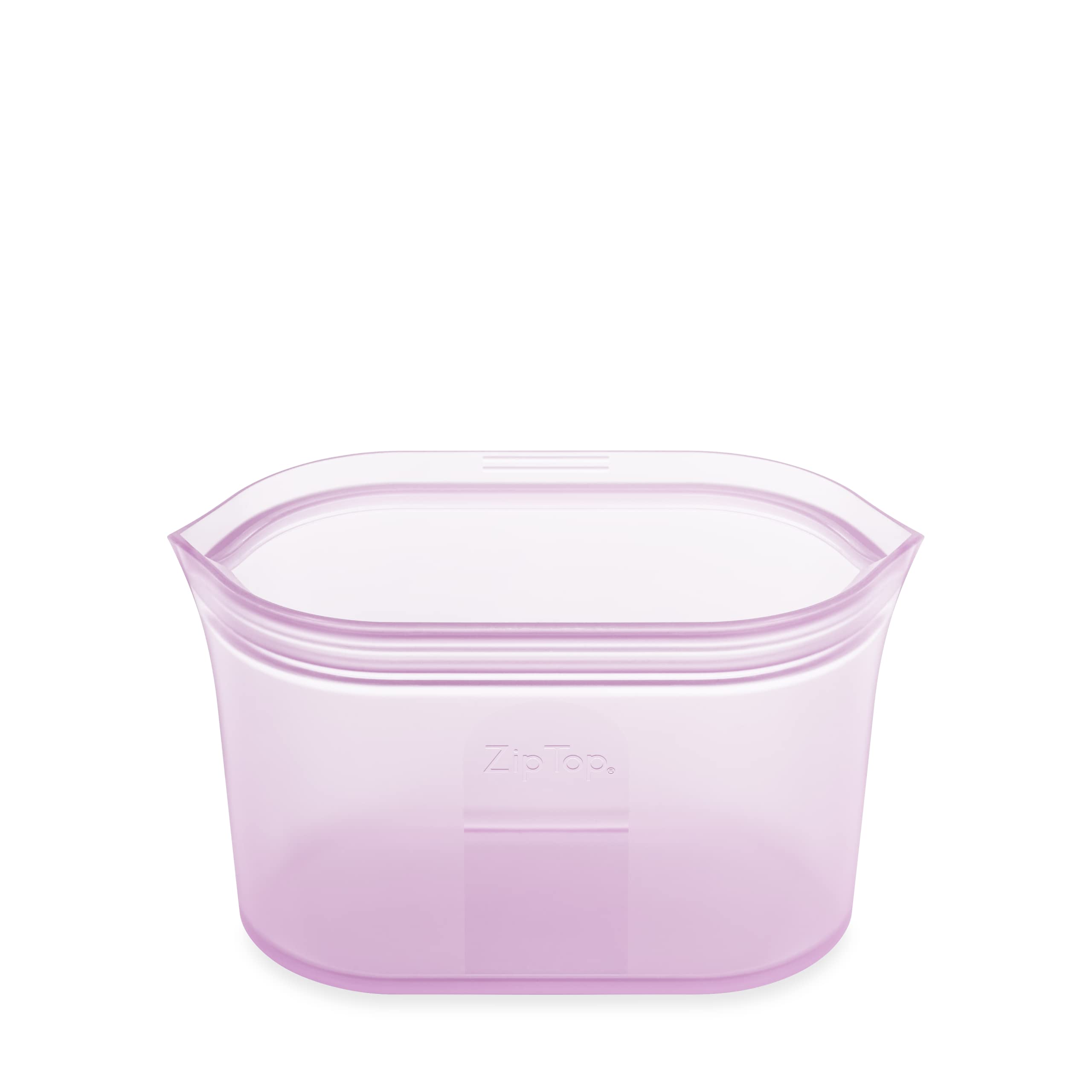 Zip Top Reusable Food Storage Containers Full Set of 8 Lavender – Platinum Silicone Cups, Dishes & Bags – Microwave, Dishwasher & Freezer Safe – Made in USA, BPA-Free