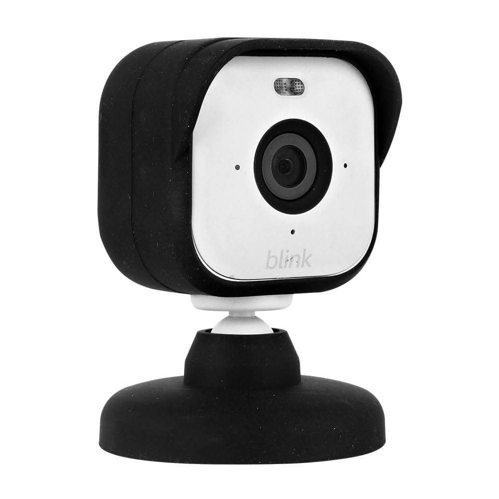 Camera Case for Blink Mini 2 Camera (2024) Black Silicone Cover Waterproof Protective Cover,White
