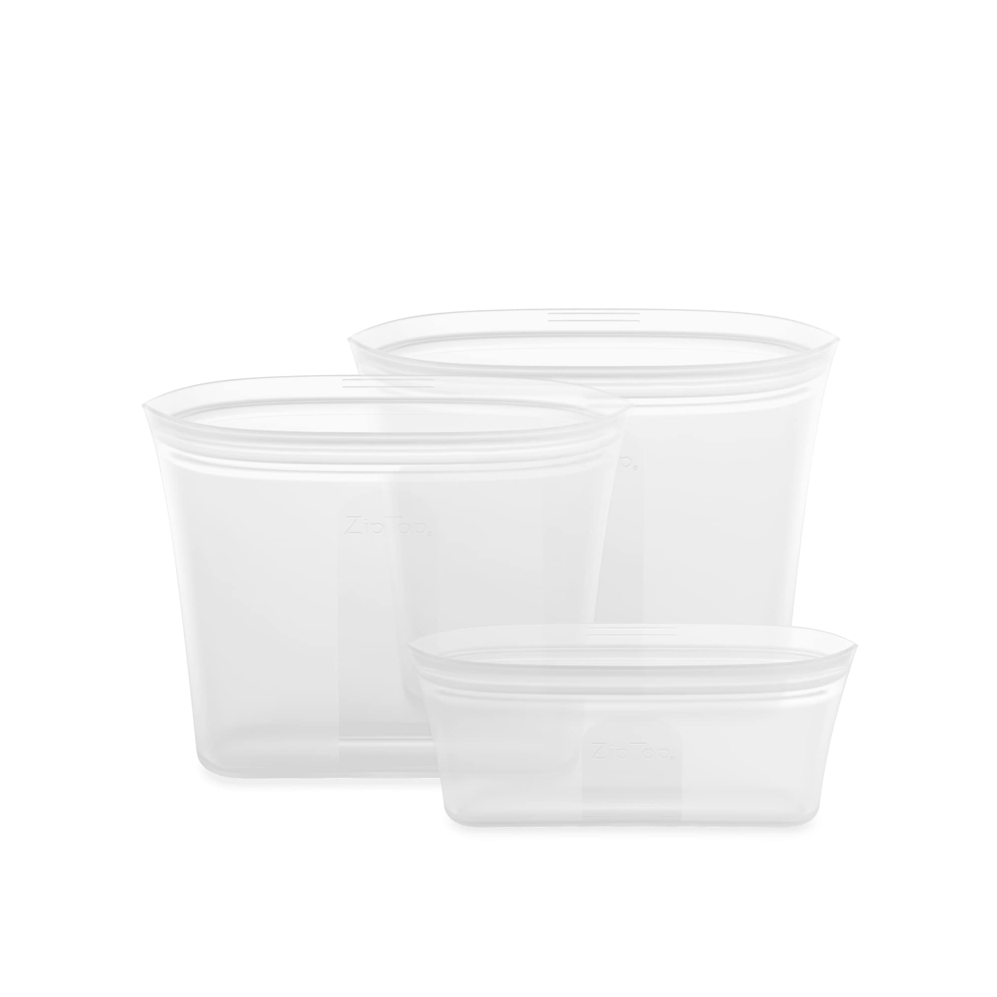 Zip Top Reusable Food Storage Containers Full Set of 8 Lavender – Platinum Silicone Cups, Dishes & Bags – Microwave, Dishwasher & Freezer Safe – Made in USA, BPA-Free