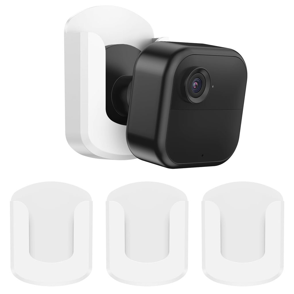 Blink Camera Mount, 3 Pack Adhesive Wall Mount Bracket for Blink Outdoor 4/Indoor/Mini/Mini 2, No Drill, Black