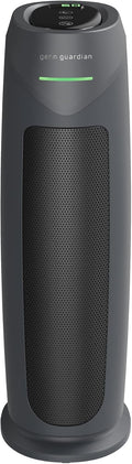 GermGuardian HEPA Indoor Large Room Air Purifier for Home - Pet Dander, Dust, Pollen, Smoke, and Odors in Bedroom, Office, and Kitchen - Air Quality Monitor and UV-C Light Combo - Gray