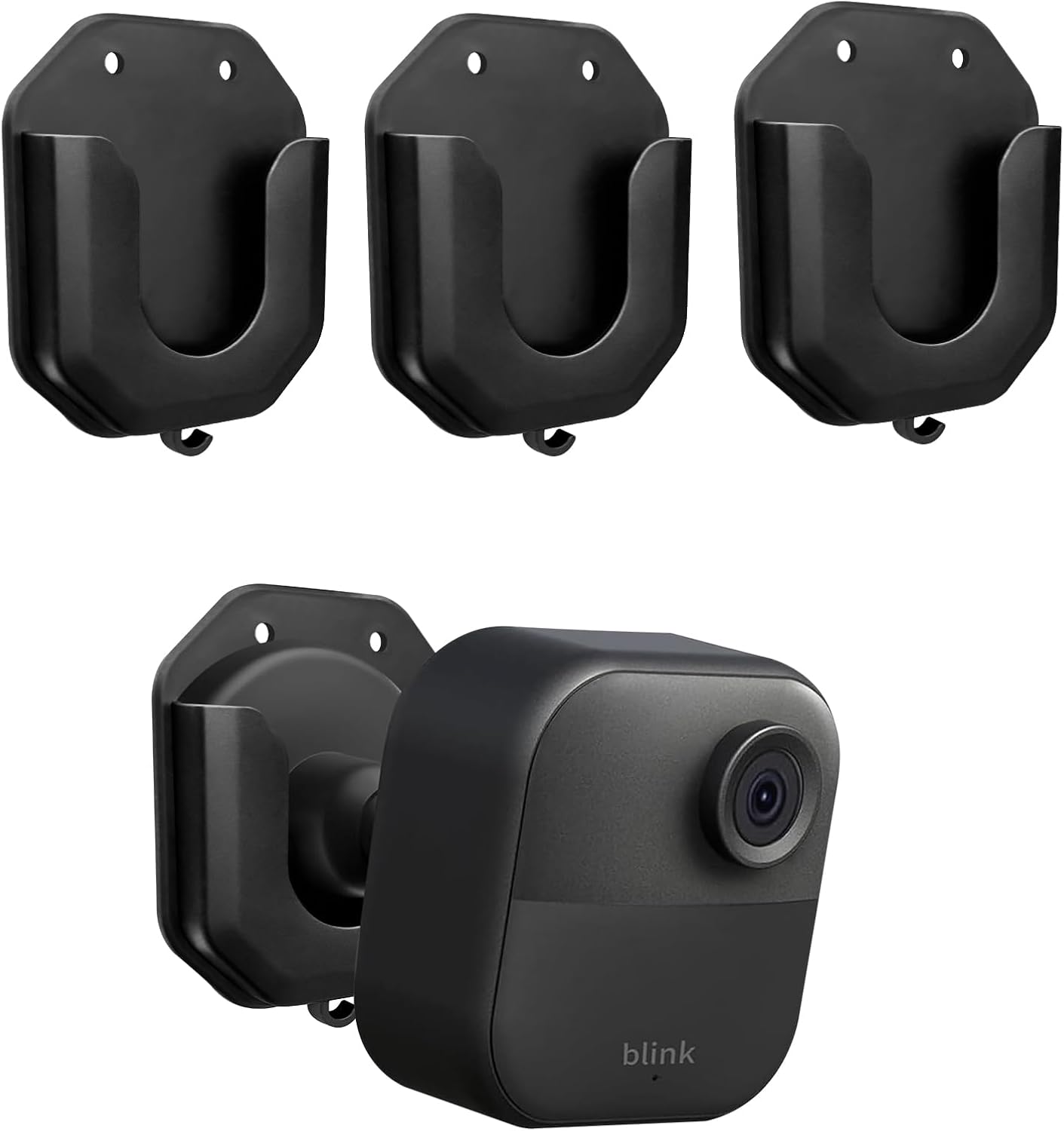 Blink Outdoor 4 Camera Wall Mount Kit No Drill,Blink Subscription Plan Basic Window Mount Accessories,Bracket for Blink Mini/Mini 2 /Blink Outdoor 4 /Blink Indoor Cameras, HBV Adhesive Mount
