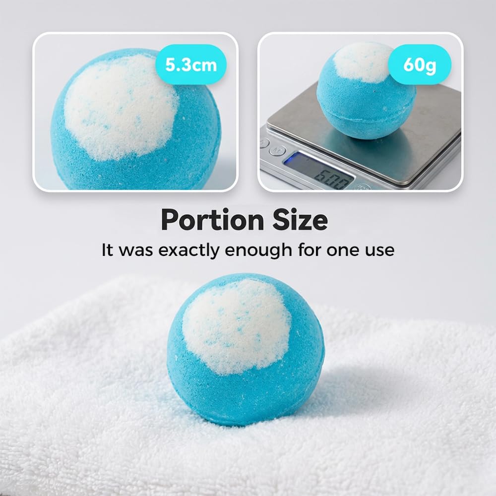 Ocean Toy Bath Salt Ball Sleeve Box Bath Bombs for Adult, Bath Bombs with Surprise Inside, 12-Pack Upgrade Easter Gifts Bubble Easter Basket Stuffers Easter Egg Fillers (Sea Animal 12Pcs)