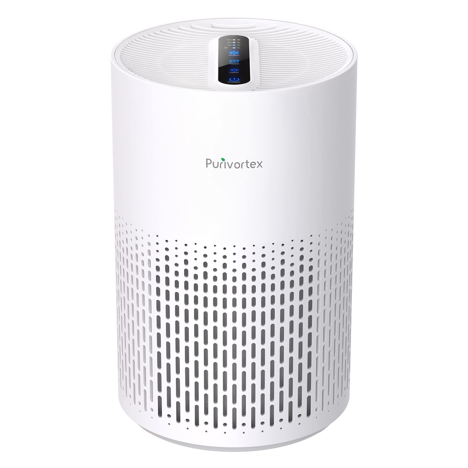 Purivortex Air Purifiers for Home, Quiet HEPA Air Filter for Pollen, Smoke, Dust, Pet Dander, Odor, Hair, Covers Up to 880 Sq Ft (Model: PX500 Black with Fragrance Sponge)