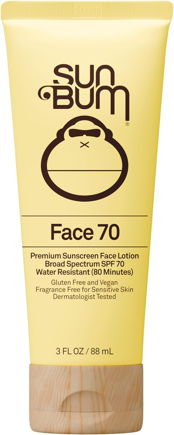 Sun Bum Original SPF 50 Sunscreen Face Lotion - Broad Spectrum Moisturizing Facial Sunscreen with Vitamin E - Travel Size - 3 oz