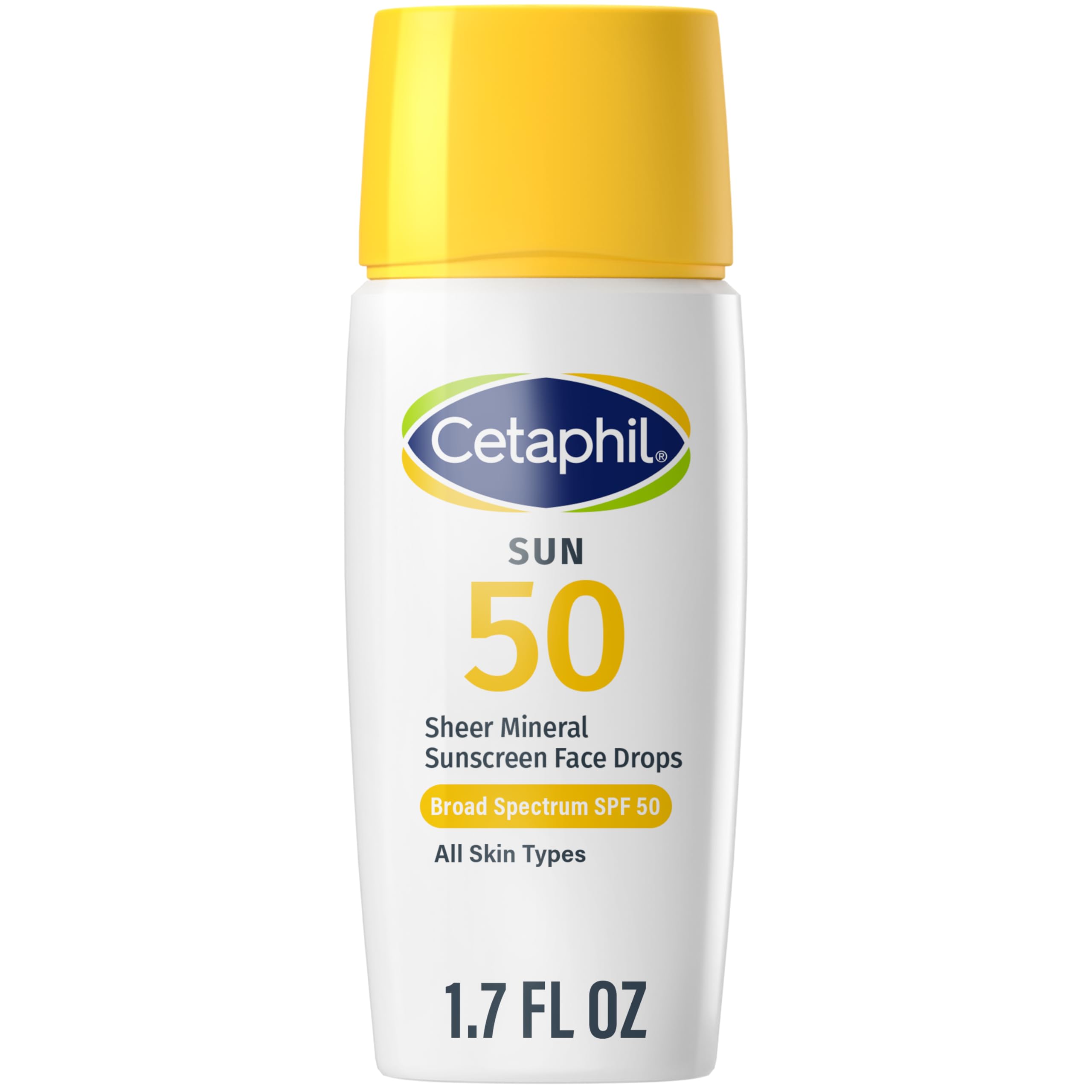 CETAPHIL Sheer Mineral Sunscreen Lotion for Face & Body 3 fl oz 100% Mineral UVA/UVB Filters: Zinc Oxide & Titanium Dioxide Broad Spectrum SPF 50 For Sensitive Skin Dermatologist Recommended Brand