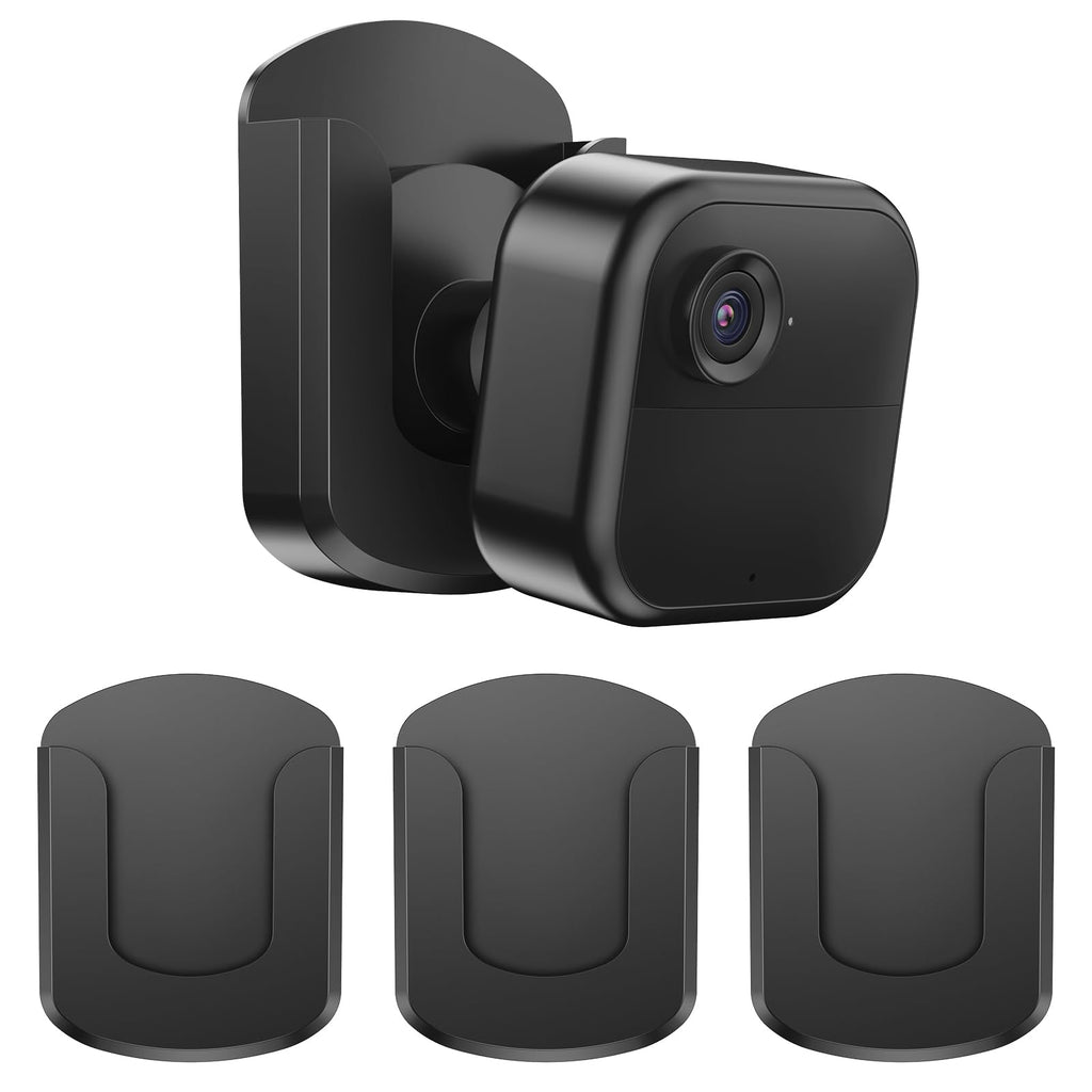 3 Pack Blink Camera No Drilling No Screws Wall Mount Bracket, Adhesive Blink Outdoor Camera Mount for Blink Outdoor 4 /Blink Mini/Mini 2 /Blink Indoor Cameras, Easy to Install (White)