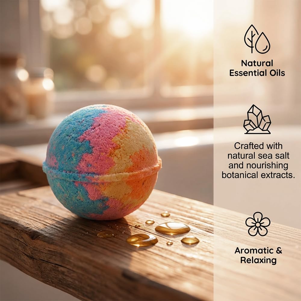 Ocean Toy Bath Salt Ball Sleeve Box Bath Bombs for Adult, Bath Bombs with Surprise Inside, 12-Pack Upgrade Easter Gifts Bubble Easter Basket Stuffers Easter Egg Fillers (Sea Animal 12Pcs)