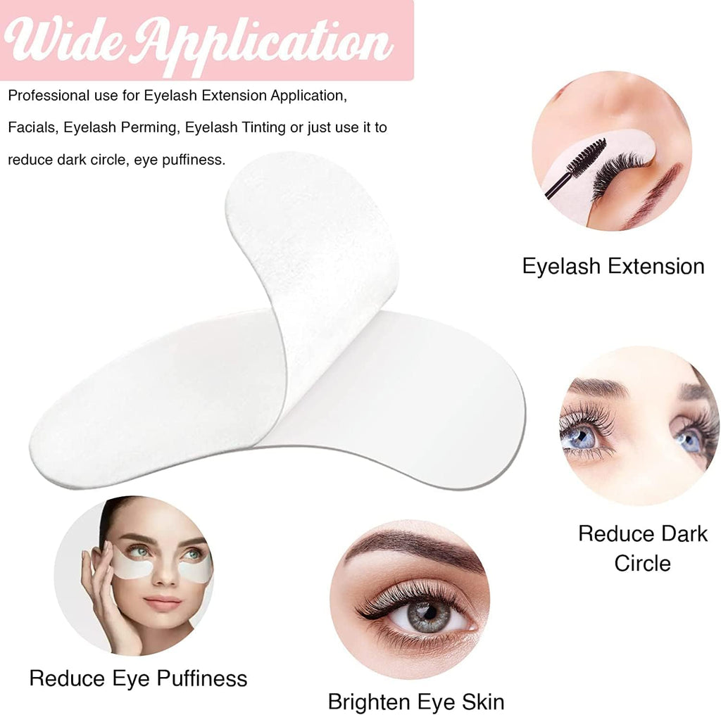 GreenLife 50 Pairs Eye Pads, 100% Naturel Eyelash Extension Under Eye Gel Pads patches kit Collagen with Aloe Vera Hydrogel Eye Patches set for Eyelash Extension Supplies Tools (50 150 300 Pairs)