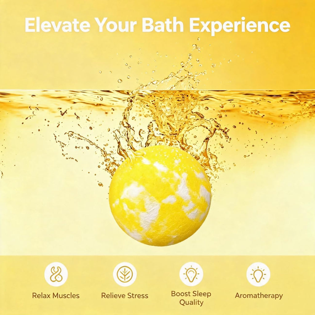 Bath Bombs for Women and Girls, Anniversary Birthday Gift, Natural Organic Fizzy Bath Bombs, Stress Relief, Self-Care Relaxation Home Spa, Pack of 8 in Bag, with Essential Oils & Epsom Salts, 4 Scents