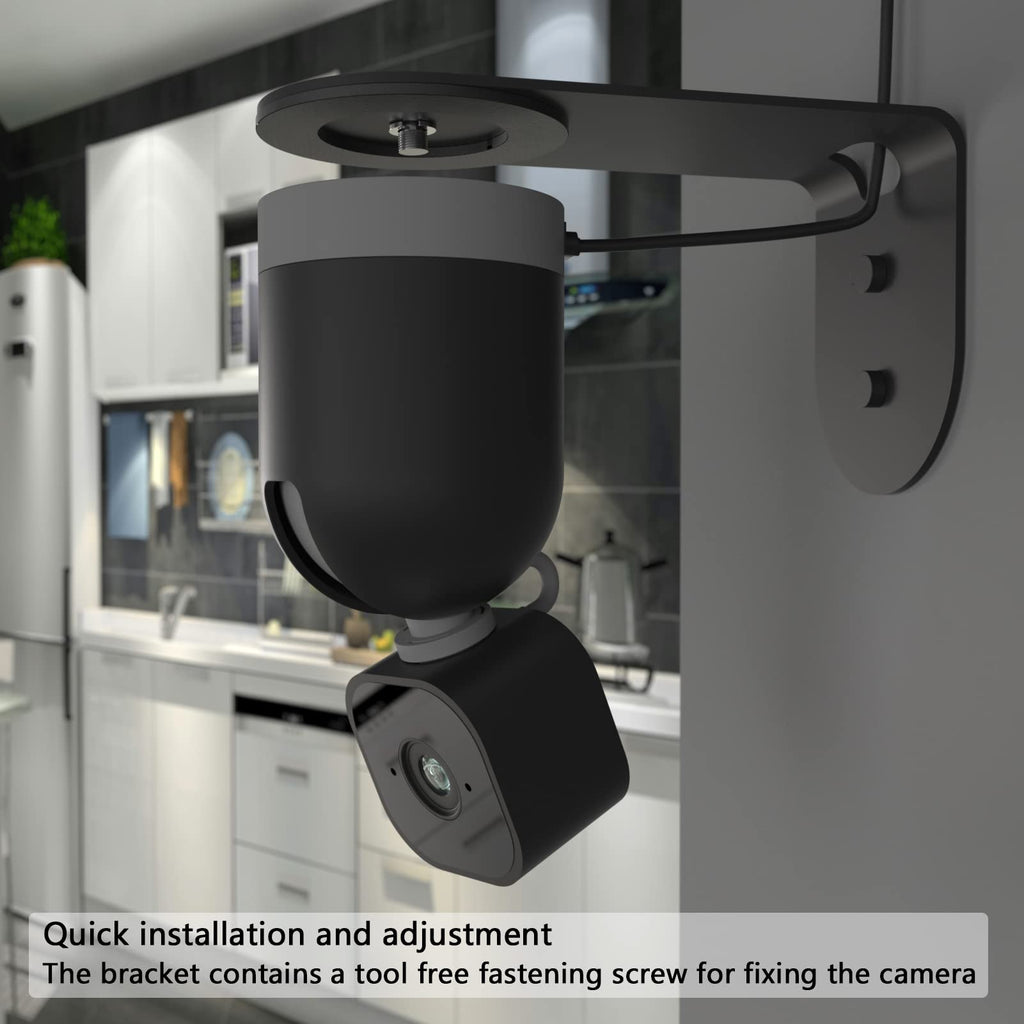 Zwolf Metal Wall Mount for Blink Mini Pan Tilt Camera, Provide Better Viewing Angles for Blink Mini Pan Tilt Mount (2 Pack)