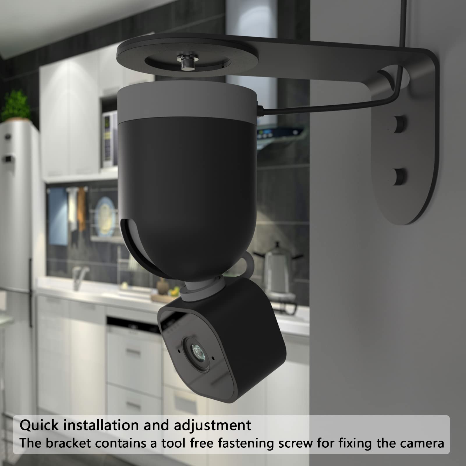 Zwolf Metal Wall Mount for Blink Mini Pan Tilt Camera, Provide Better Viewing Angles for Blink Mini Pan Tilt Mount (2 Pack)