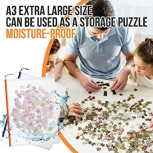 Eco-Friendly 24pcs Mesh Zipper Pouch File Bags Puzzle Storage Essentials