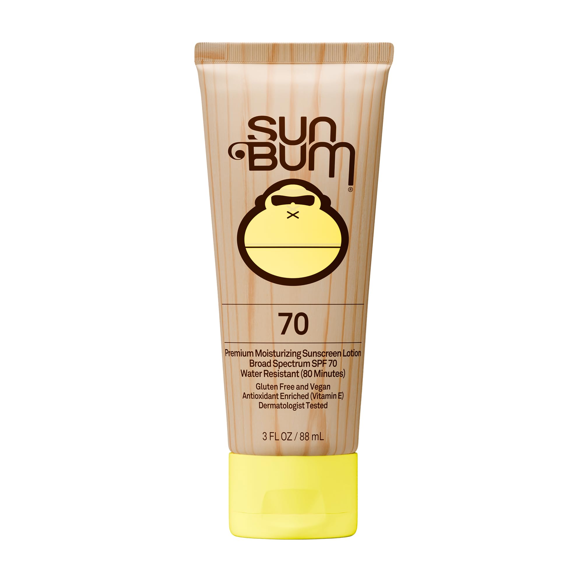 Sun Bum Original SPF 50 Sunscreen Body Lotion - Broad Spectrum Moisturizing Sunscreen with Vitamin E - Hawaii 104 Act Compliant (Made without Octinoxate & Oxybenzone) - Travel Size - 3 oz
