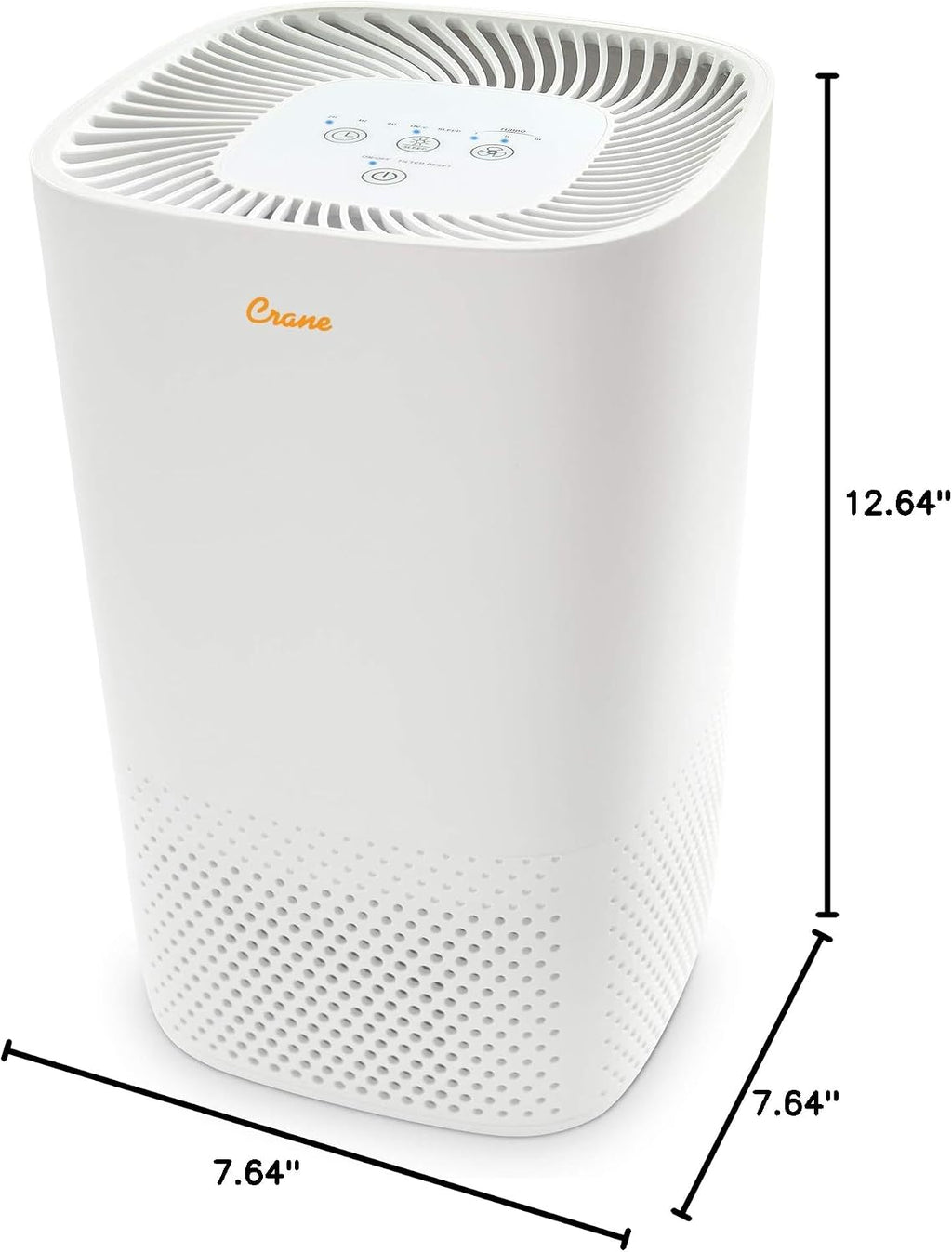 Crane Air Purifier with True HEPA Filter, UV Light, 250 Sq Feet Coverage, Timer Function, Sleep Mode, Washable Particle Filter, EE-5067