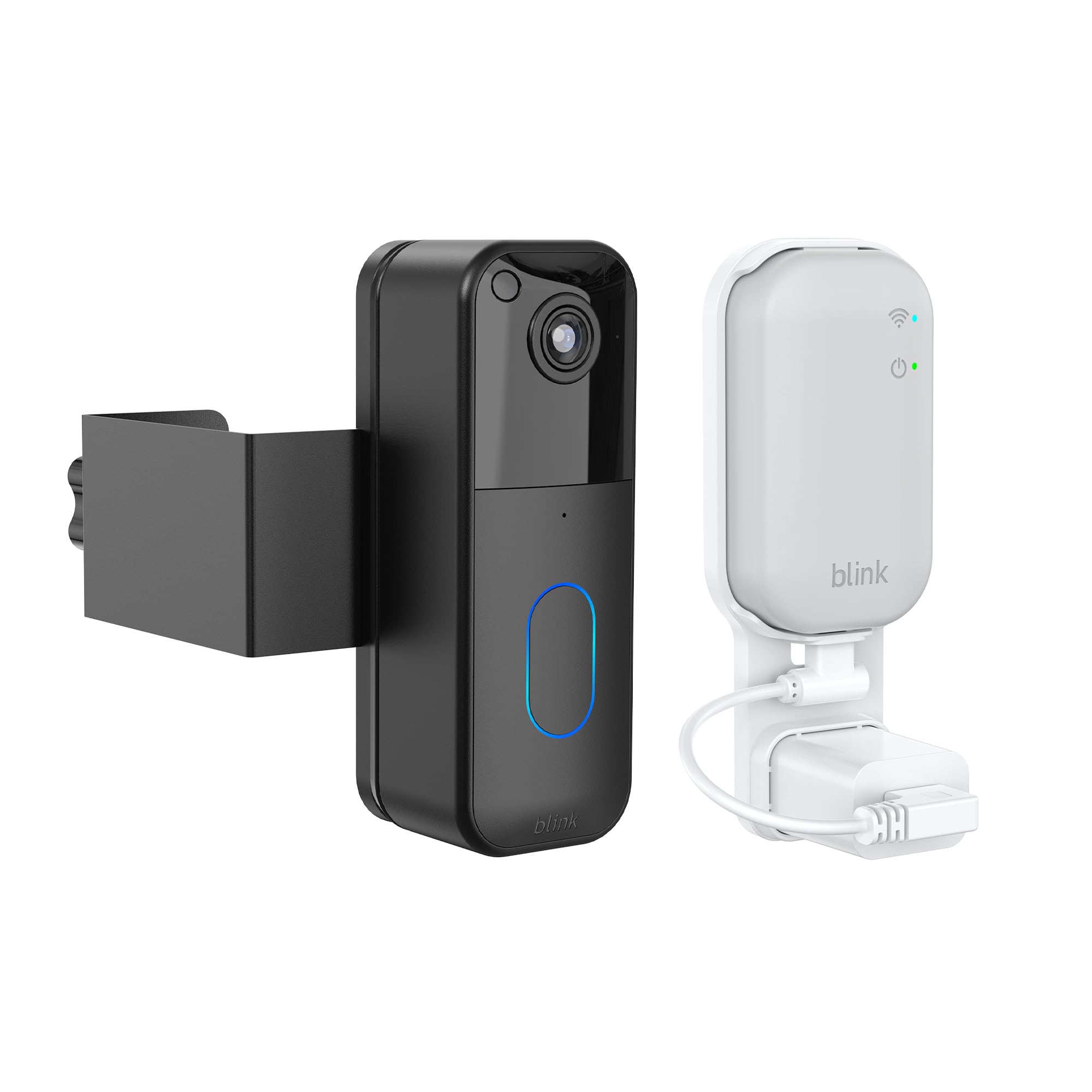 HomeMount Blink Doorbell Camera Mount No Drill for Blink Video Doorbell (1st/2nd), Anti Theft Doorbell Mount, Renter-Friendly No-Damage Blink Video Doorbell Mount for Inward Opening Doors