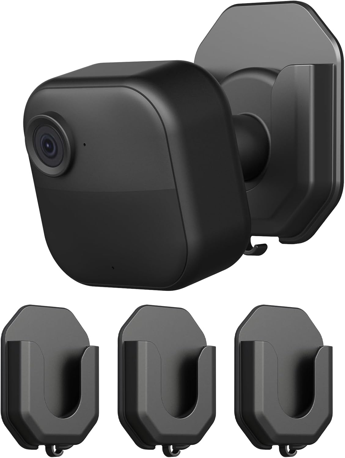 Blink Camera No Drill No Screws Wall Mount Bracket Compatible with Blink Outdoor 4 and Outdoor 2K+/ Blink Mini 2K+ and Mini 2 Camera Adhesive Mount for Blink Series（3 Pack ）
