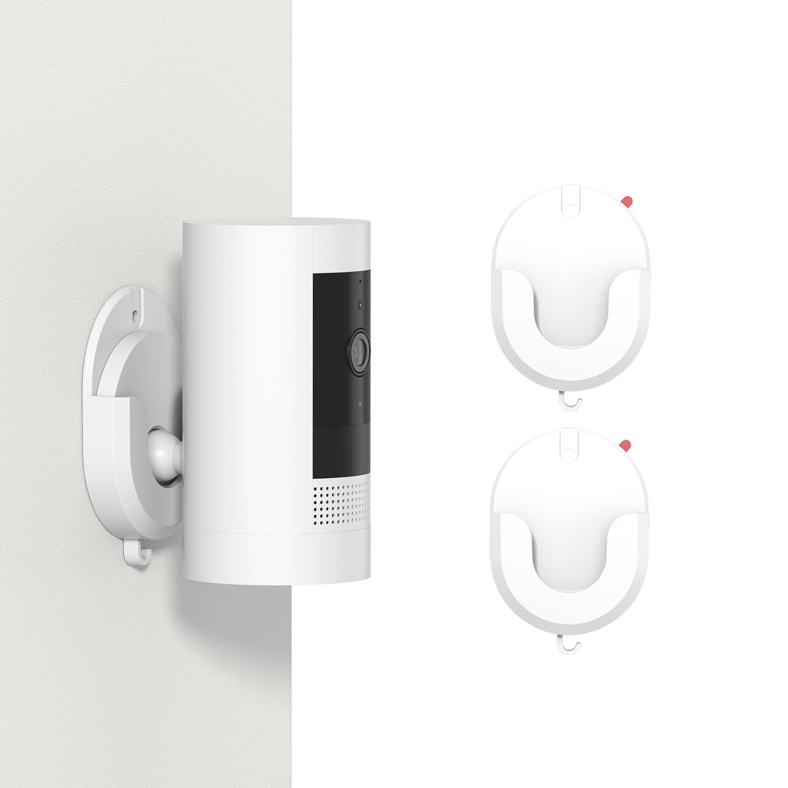 No Drill Mount Compatible with Blink/Ring/Wyze Camera,Fixing Bracket with Strong Self-Adhesive Tape Fits for Ring Indoor Cam(1st/2nd Gen),RingStick Up Cam,Blink Camera 4/3,BlinkMini 2K+