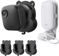 3 Pack No Drill Blink Camera Mount with Sync Module Mount for Blink Outdoor 4/ 2K+/ Outdoor (3rd gen) Cameras/ Mini/ Mini 2/2k+, Outlet Wall Mount No Messy Wires Space-Saving Bracket with Short Cable