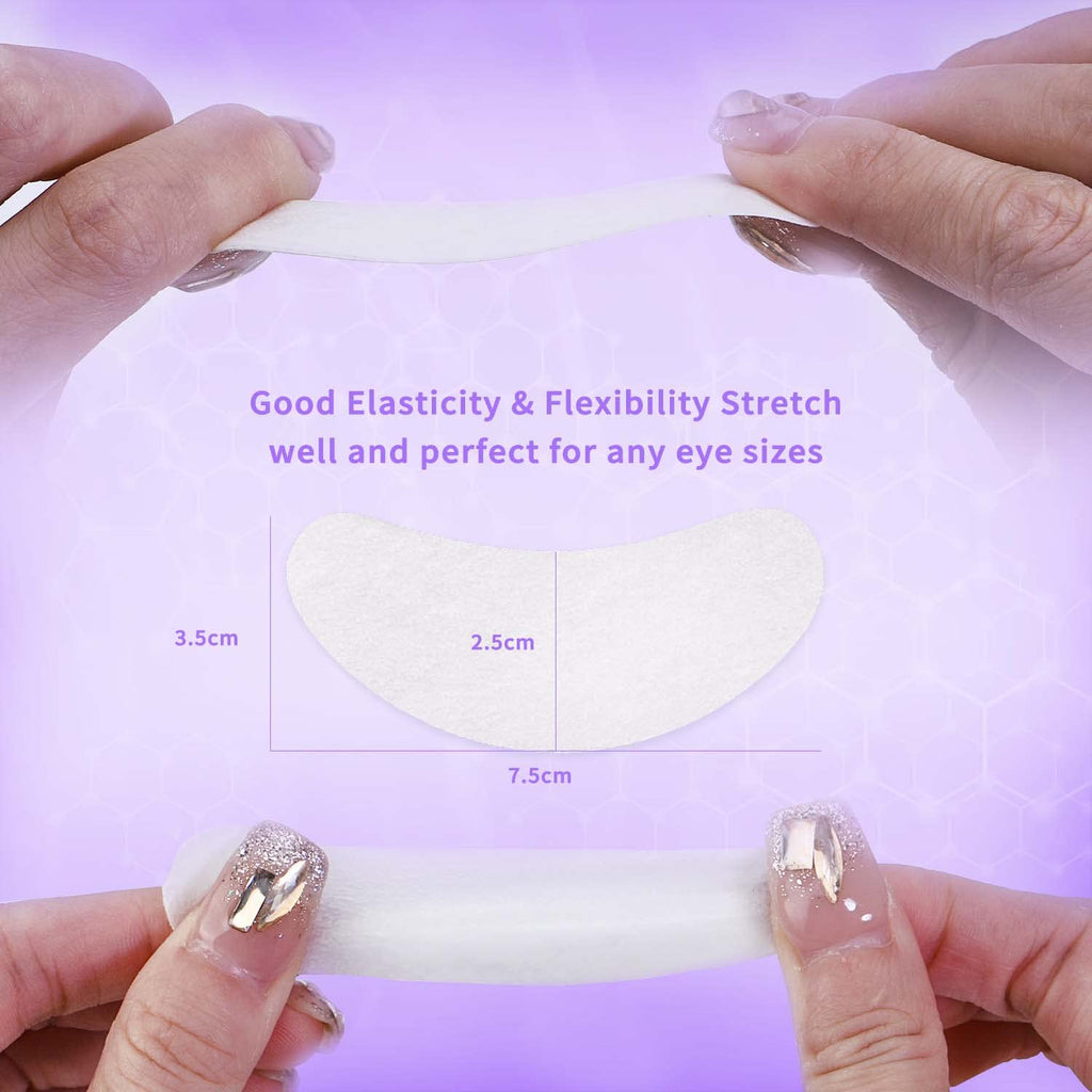 VEYES INC 50 Pairs Pink Hydrogel Eye Patch Eyelash Extension Natural Lint Free Under Eye Gel Pads Lash Extension Supplies & Beauty Tools