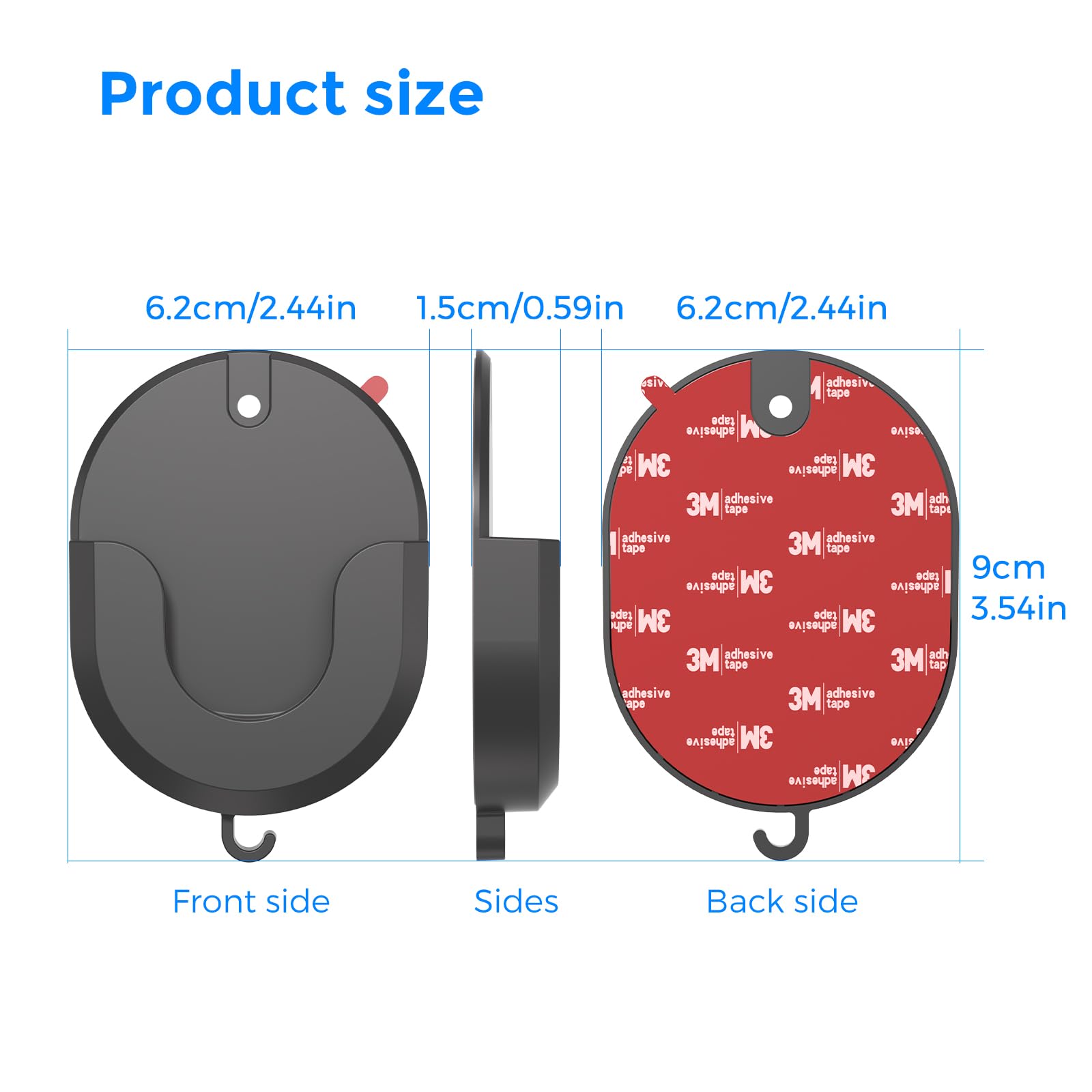 No Drill Mount Compatible with Blink/Ring/Wyze Camera,Fixing Bracket with Strong Self-Adhesive Tape Fits for Ring Indoor Cam(1st/2nd Gen),RingStick Up Cam,Blink Camera 4/3,BlinkMini 2K+