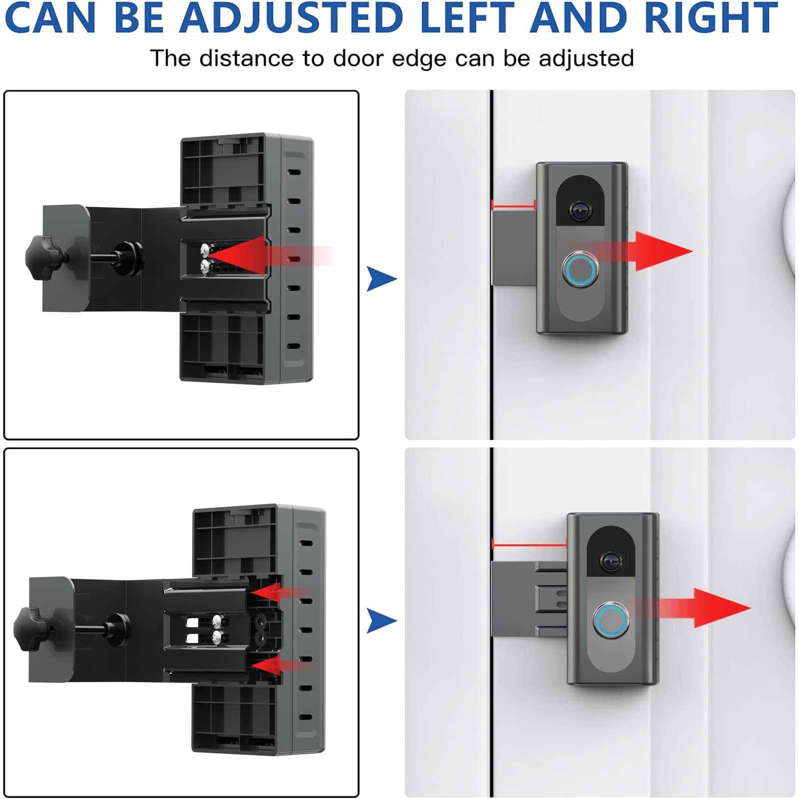 KIMILAR Anti-Theft Video Doorbell Mount Compatible with Ring/Blink Wireless Video Doorbell, Adjustable Mounting Bracket Accessories for Houses, Apartments, Businesses, Not for Blink 2nd Gen