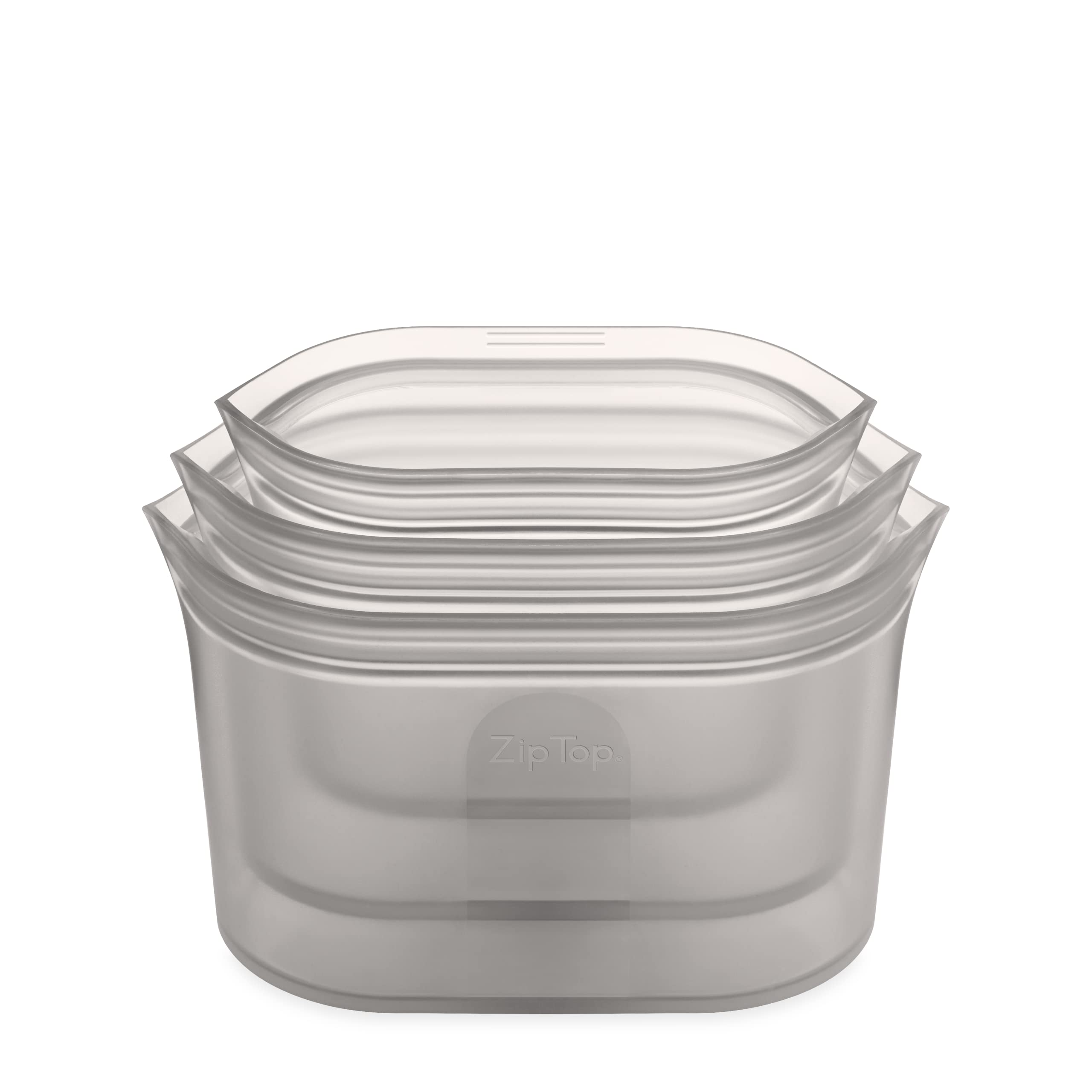 Zip Top Reusable Food Storage Containers Full Set of 8 Lavender – Platinum Silicone Cups, Dishes & Bags – Microwave, Dishwasher & Freezer Safe – Made in USA, BPA-Free
