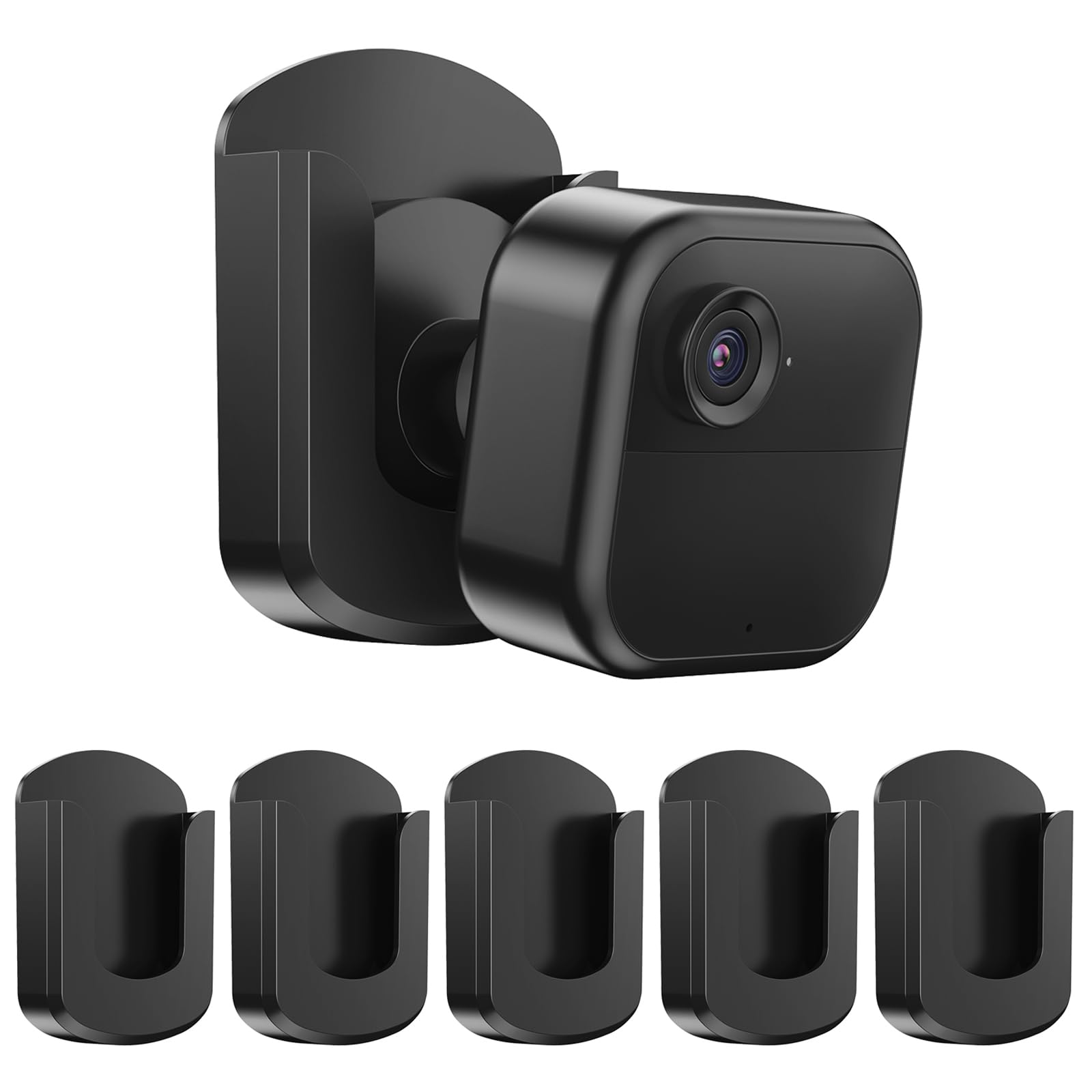 Blink Camera Mount, 3 Pack Adhesive Wall Mount Bracket for Blink Outdoor 4/Indoor/Mini/Mini 2, No Drill, Black