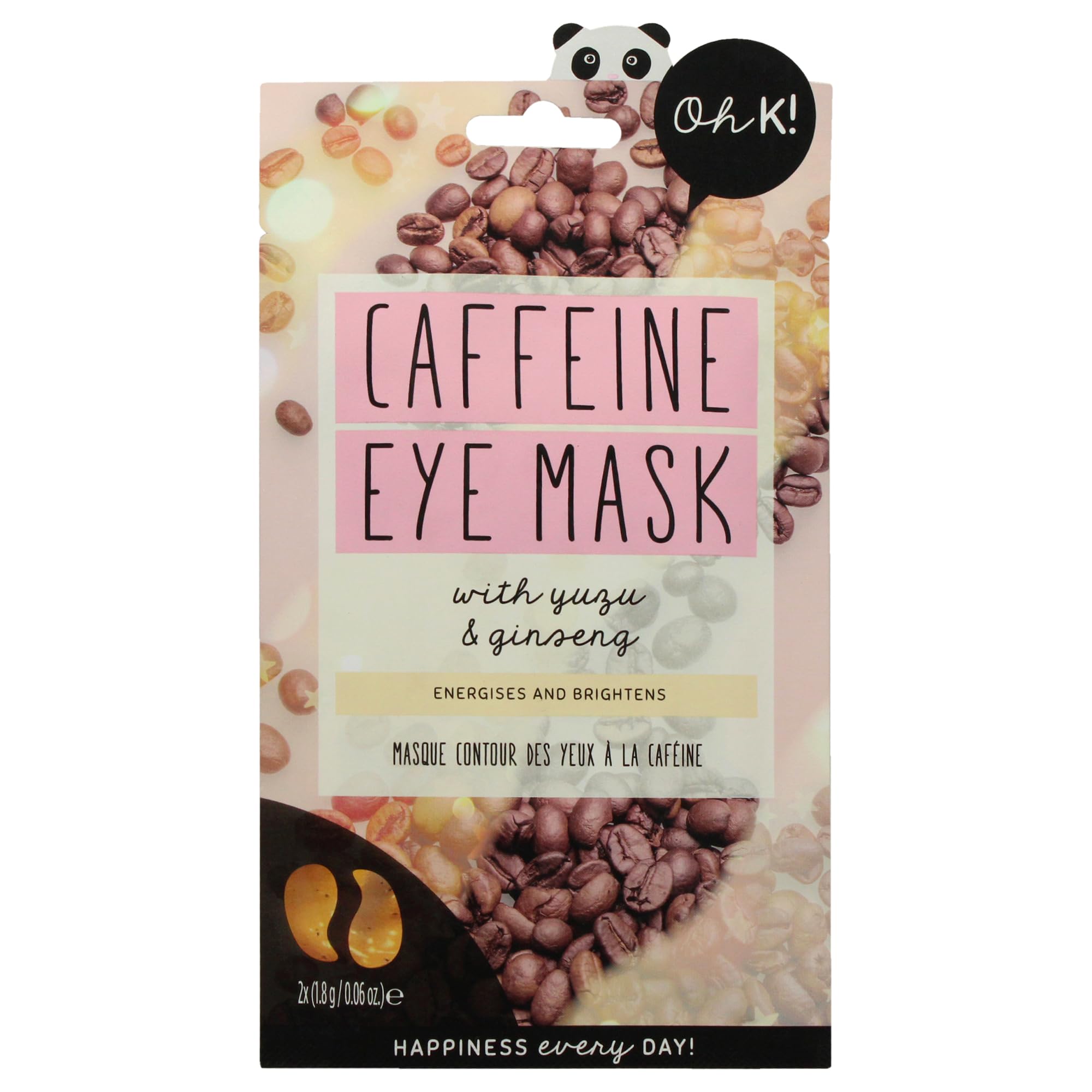 Oh K! Eye Mask - Rejuvenating - Hydrating Under Eye Patches - Depuffing Undereye Patches with Niacinamide - Hydrogel Mask for Dark Circles - 7 Pairs