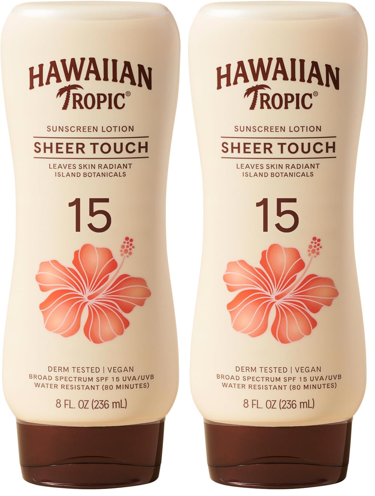 Hawaiian Tropic Sheer Touch Lotion Sunscreen SPF 70, 8 Fl Oz | Broad Spectrum, Oxybenzone Free, Sunblock Lotion, Hawaiian Tropic Sunscreen SPF 70, 8 Fl Oz