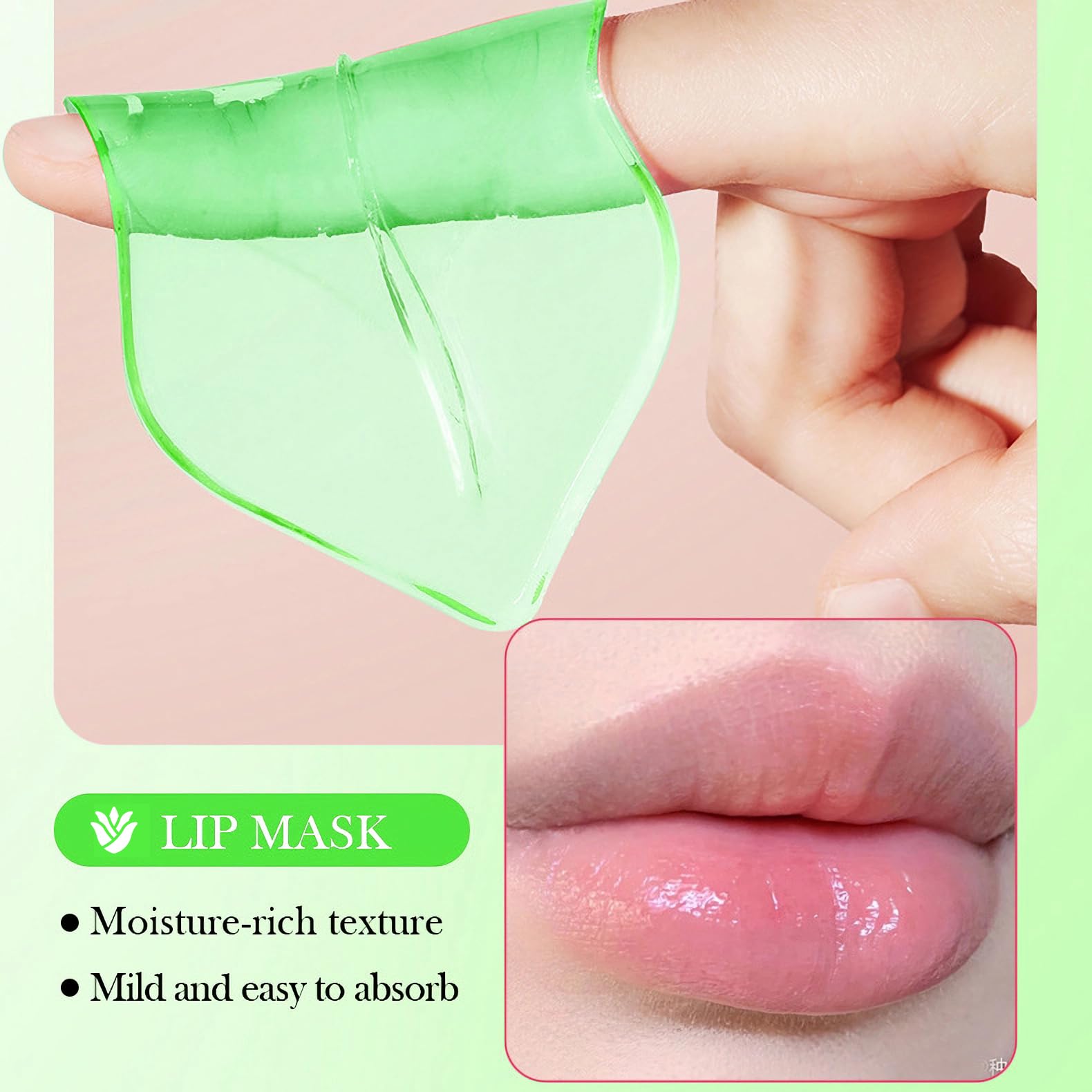 YMEYFAN 20 Pair Under Eye Mask & Lip Mask Skincare Set, Rose Pink Lip Patches & Under Eye Patches for Puffy Eyes, Dark Circles, Dry Lips Lines, Deep Hydrating Moisturizing, Gifts for Mom Women