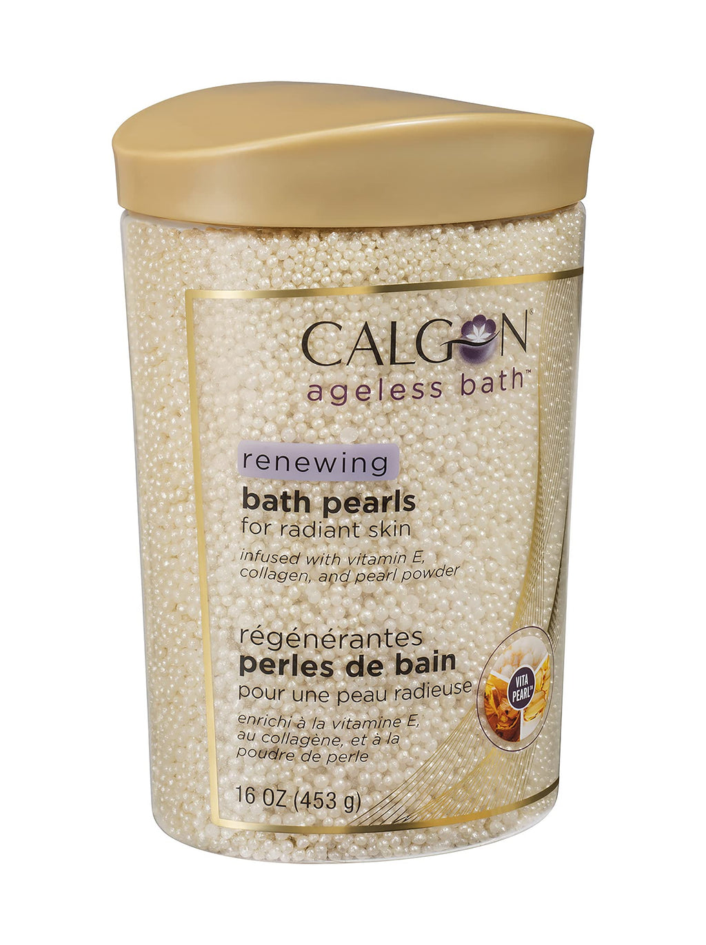 Calgon Ageless Bath Series Renewing Pearls, 16 oz.