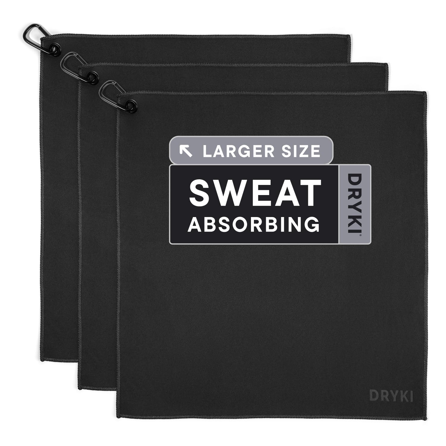 DRYKI Pocket-Sized Sweat Towels - The Original Sweat Absorbing Handkerchiefs - Quick-Dry Microfiber Sweat Rags for Face, Hands, & Body - Men & Women - Gym and Work (Moss Camo: 5 Pack)