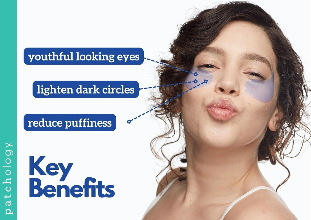 Patchology FlashPatch Restoring Night Eye Gel Patches with Retinol, Squalane & Peptides – Hydrogel Under Eye Masks for Fine Lines, Dark Circles & Puffiness – Overnight Eye Care (30 Pairs)