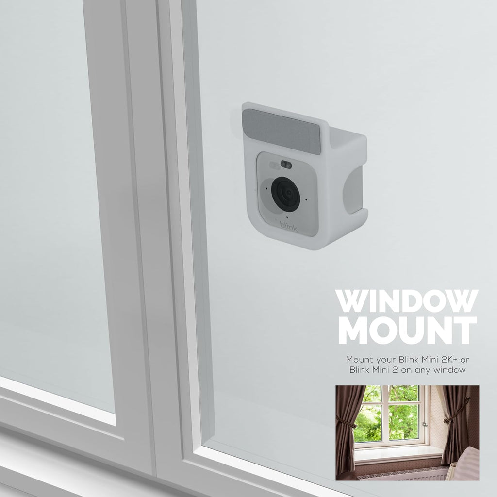 Window Mount for Blink Mini 2K+ & Blink Mini 2 Camera - Easy to Install Holder & Secure Attachment with 3M VHB by Brainwavz