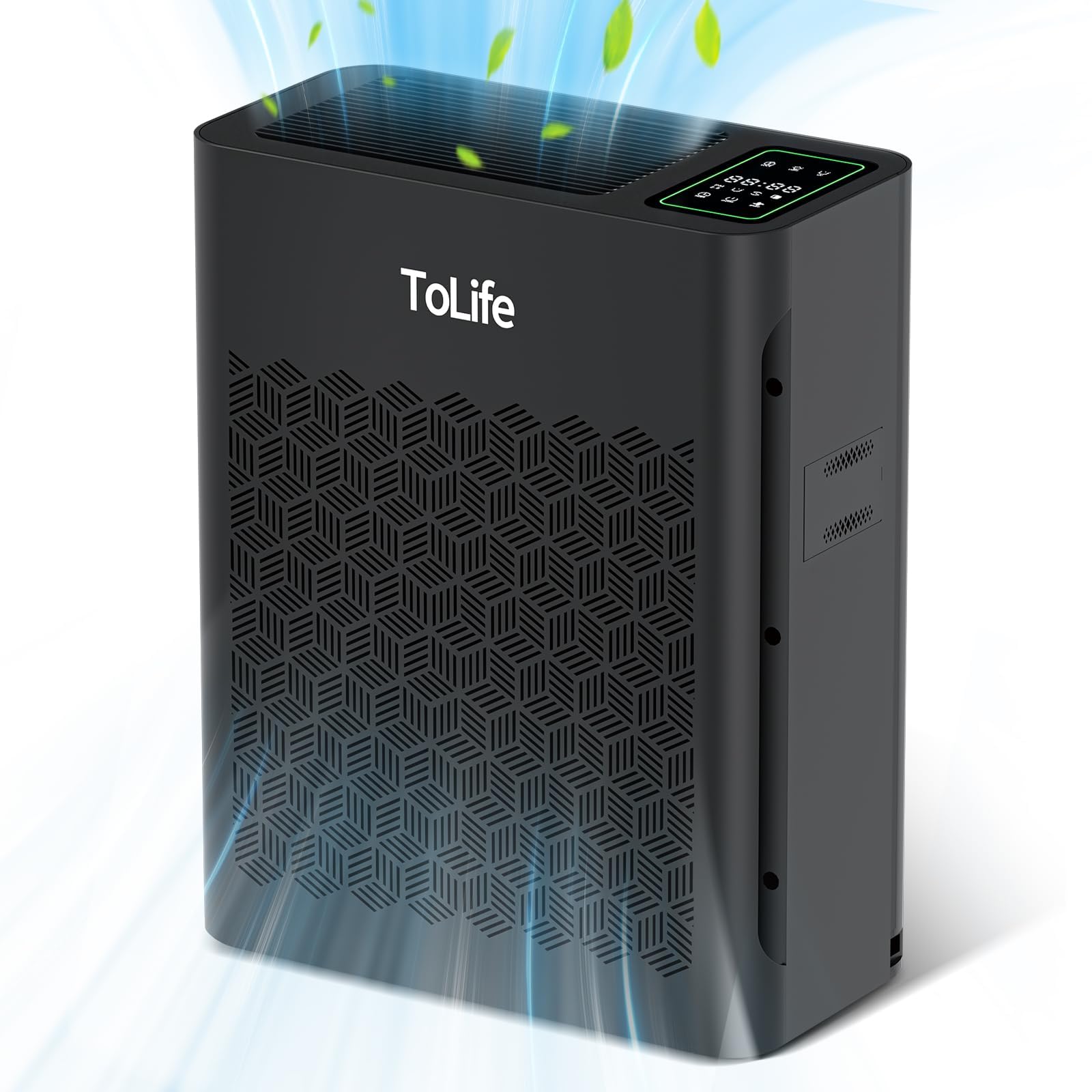 Tolife Air Purifier Large Room, HEPA Air Purifiers for Home Pets Hair with Washable Filter, Air Cleaner for Bedroom up to 1095 Ft² Dust Smoke Odor, Sleep Mode, Timer, White