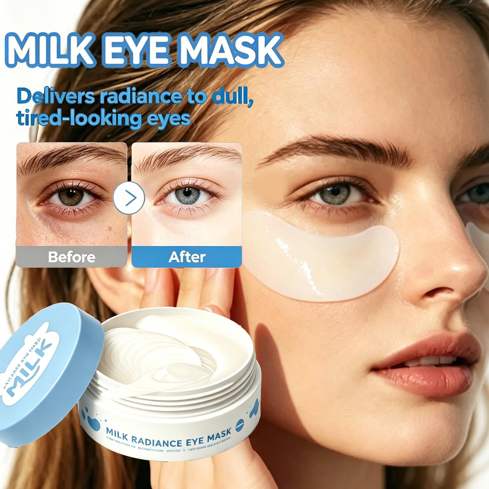 60 PCS Cucumber Under Eye Patches,Eye Masks for Dark Circles,Puffiness and Eye Bags,Moisturizing Eye Patches Skincare, Reduce Eye Skin Dryness,Wrinkles and Fine Lines,Self Care Gifts for Women