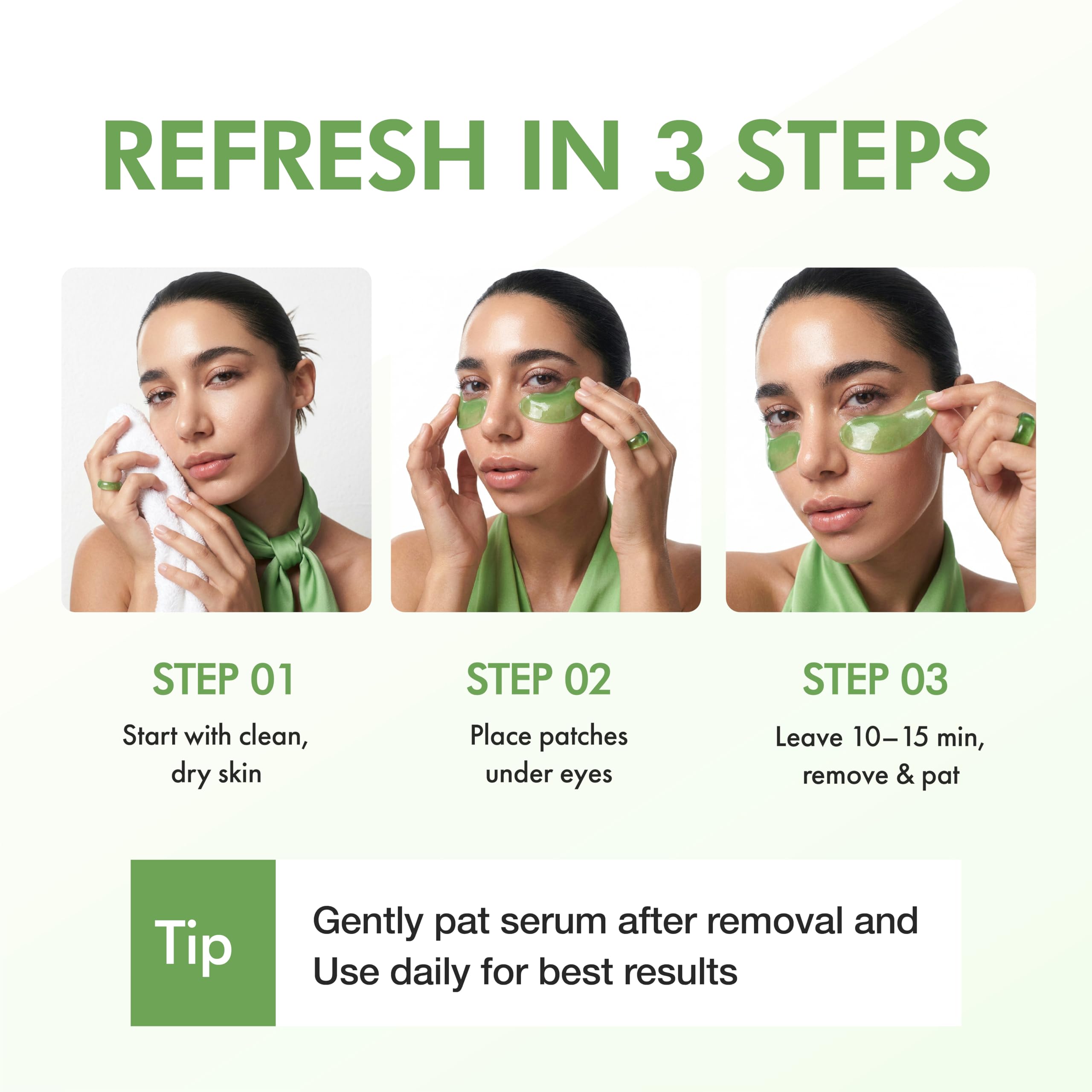 SpaScriptions Collagen Hydrogel Under Eye Patches - Anti-Wrinkle Eye Masks for Dark Circles & Puffiness, Firming & Hydrating Gel Eye Pads for Men & Women for Refreshing Daily Skin Care, 4 Pairs