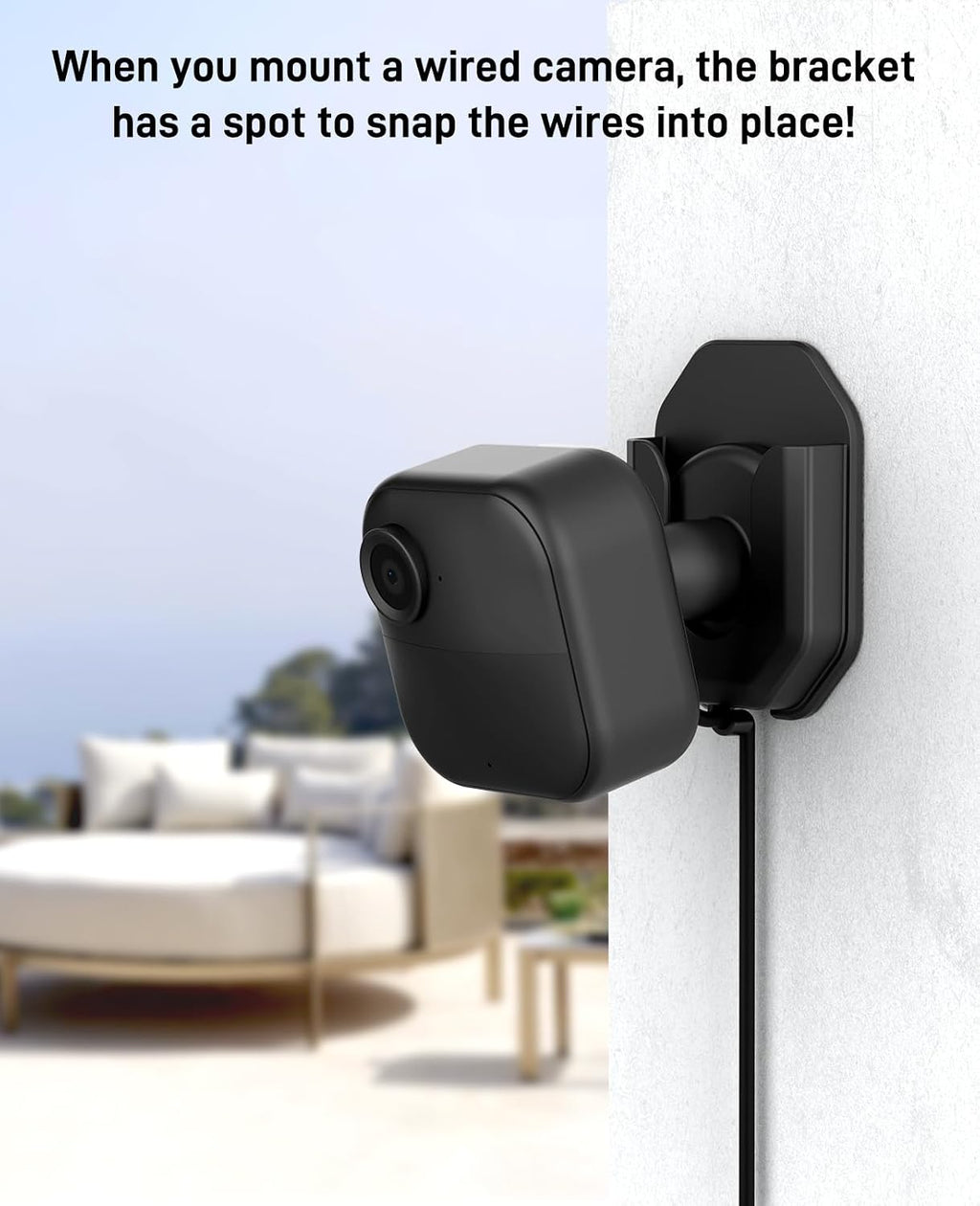 Blink Camera No Drill No Screws Wall Mount Bracket Compatible with Blink Outdoor 4 and Outdoor 2K+/ Blink Mini 2K+ and Mini 2 Camera Adhesive Mount for Blink Series（3 Pack ）