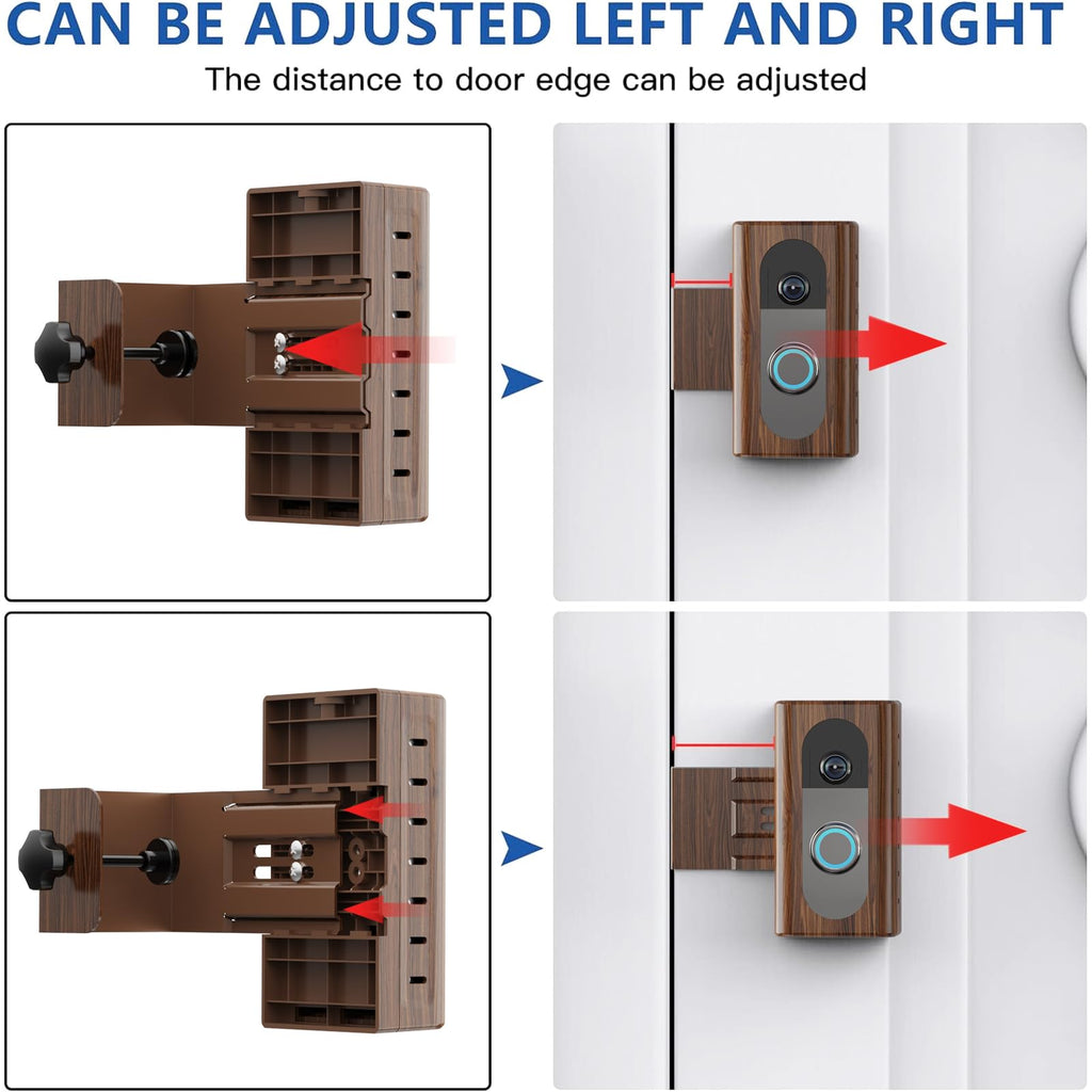 KIMILAR Anti-Theft Video Doorbell Mount Compatible with Ring/Blink Wireless Video Doorbell, Adjustable Mounting Bracket Accessories for Houses, Apartments, Businesses, Not for Blink 2nd Gen