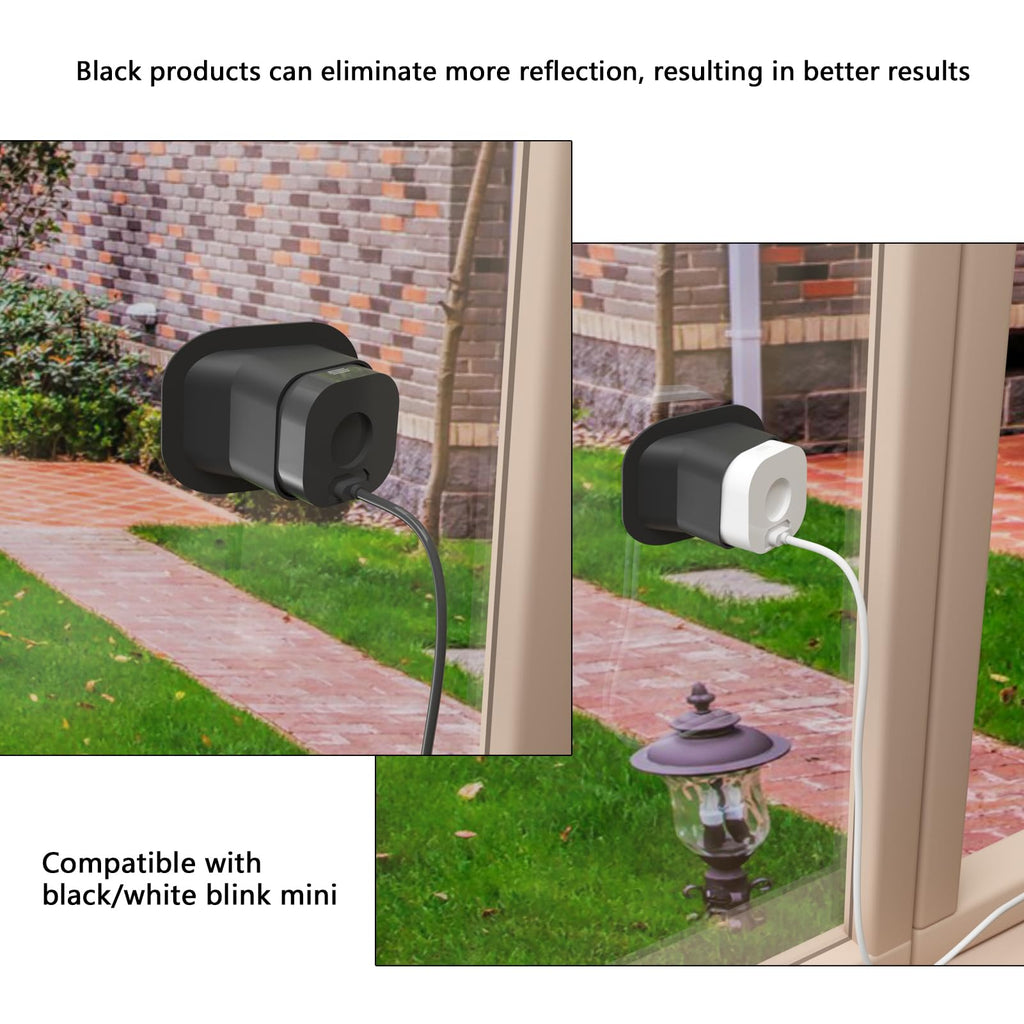 Teccle 2 Pack Angled Window Mount for Blink Mini Camera, 20 Degrees Tilt (Up/Down/Left/Right) (Not Compatible with Blink mini 2)