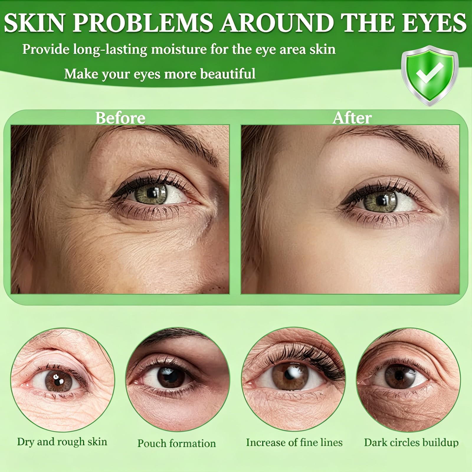 60 PCS Cucumber Under Eye Patches,Eye Masks for Dark Circles,Puffiness and Eye Bags,Moisturizing Eye Patches Skincare, Reduce Eye Skin Dryness,Wrinkles and Fine Lines,Self Care Gifts for Women
