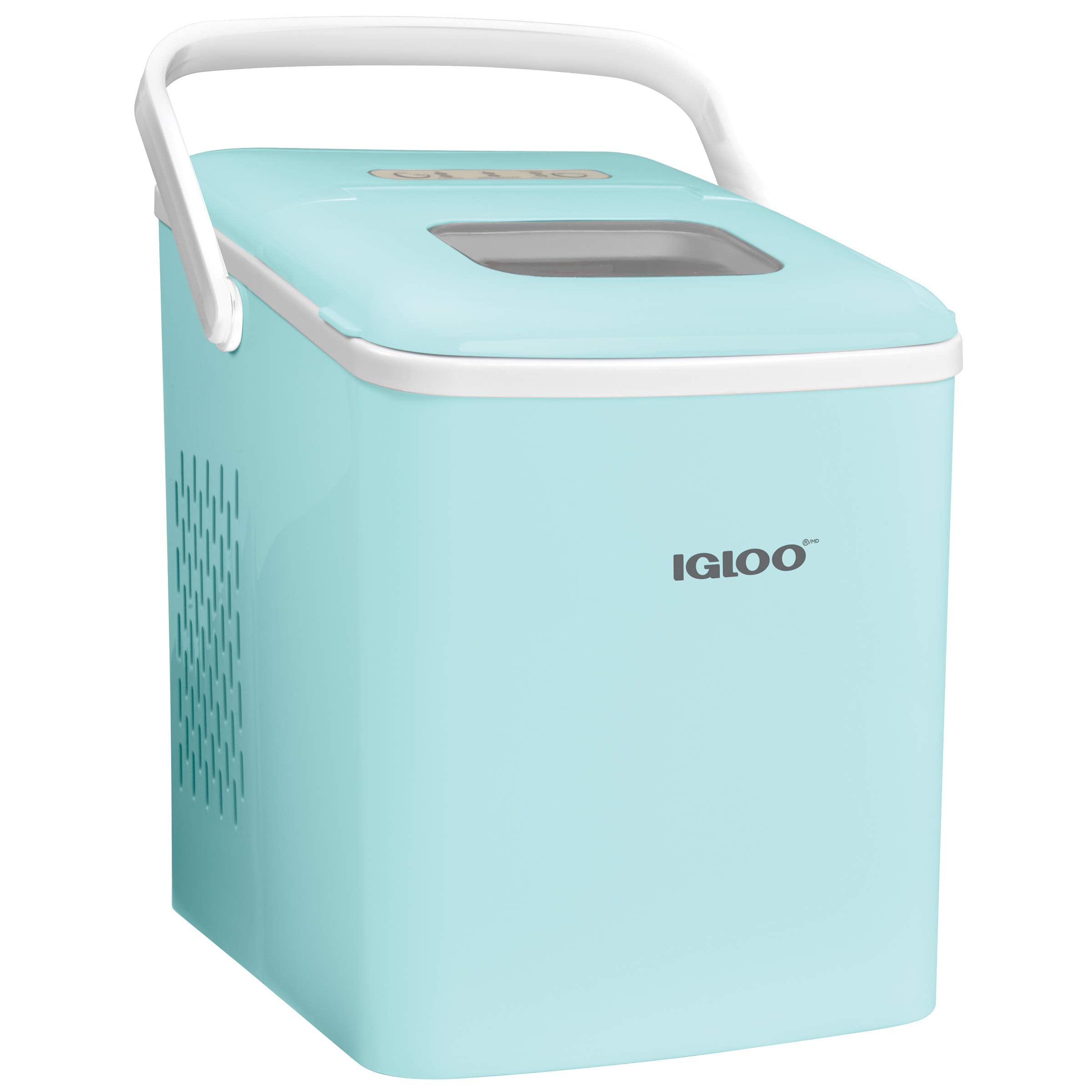 Igloo Automatic Self-Cleaning Portable Electric Countertop Ice Maker Machine with Handle, 26 Pounds in 24 Hours, 9 Ice Cubes Ready in 7 Minutes, with Ice Scoop and Basket