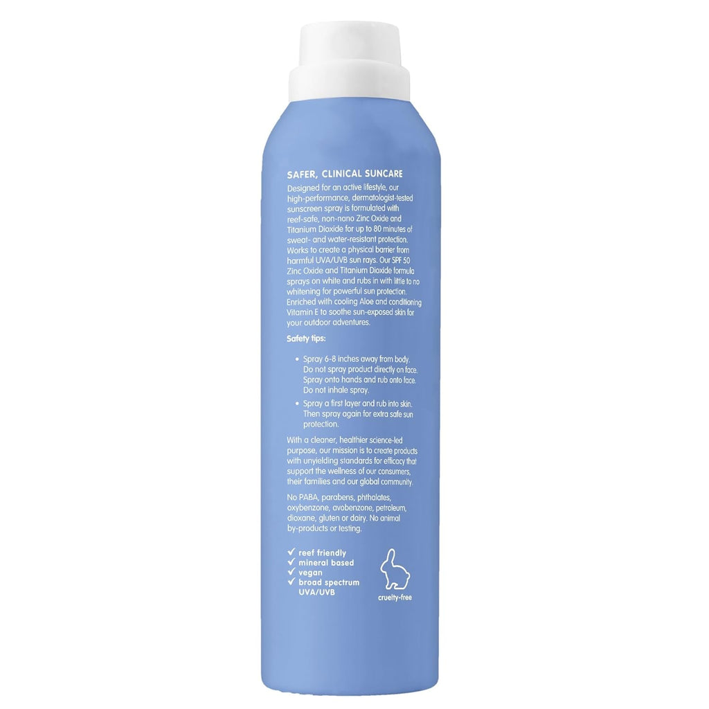 Thinksport SPF 50+ Mineral Sunscreen with Zinc Oxide, 6 Fl Oz – Safe, Natural Sunscreen Lotion for Sports & Active Use, Water Resistant Reef Safe, Broad Spectrum UVA/UVB Sun Screen for Sun Protection