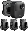 3 Pack Blink Camera No Drill No Screws Wall Mount Bracket, Strong Adhesive Wall Mount for Blink Outdoor 4, Outdoor 2K+, Mini, Mini 2K+, Ring Indoor Cam-Black