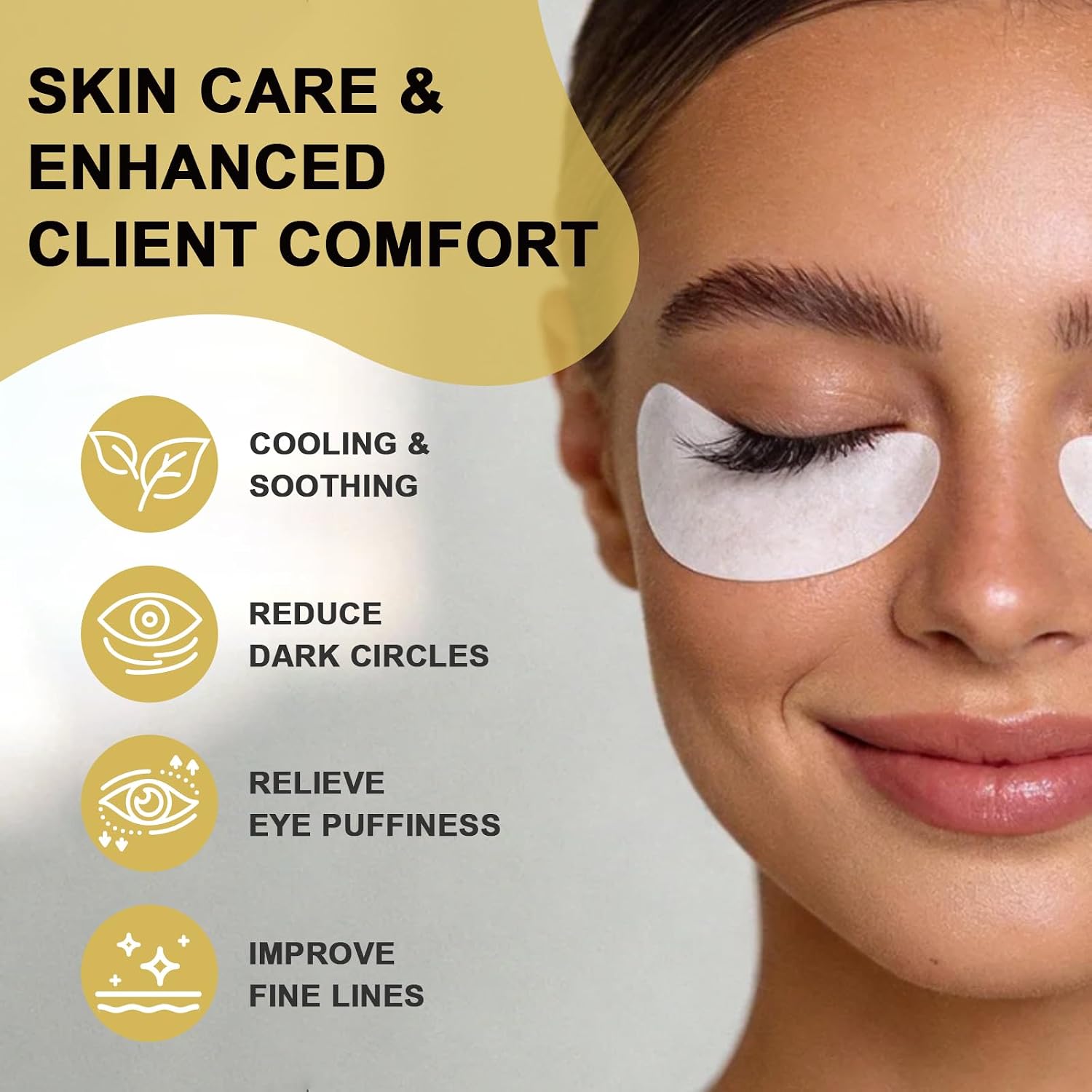 TEAWOO Under Eye Patches for Lash Extensions, 150 Pairs | Eyelash Extension Supplies, Under Eye Patches, Eye Pads for Eyelash Extension, Eyelash Tinting
