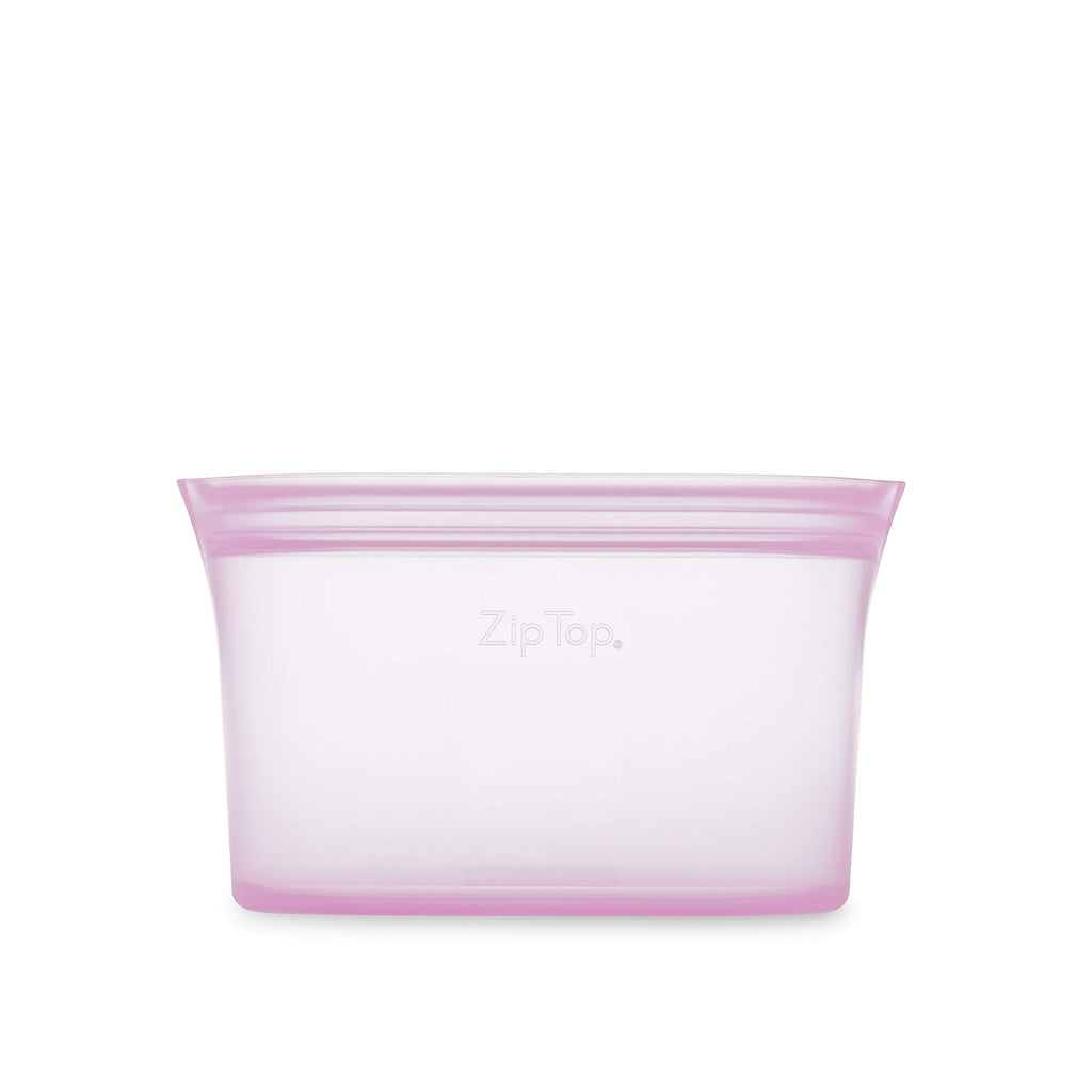 Zip Top Reusable Food Storage Containers Full Set of 8 Lavender – Platinum Silicone Cups, Dishes & Bags – Microwave, Dishwasher & Freezer Safe – Made in USA, BPA-Free