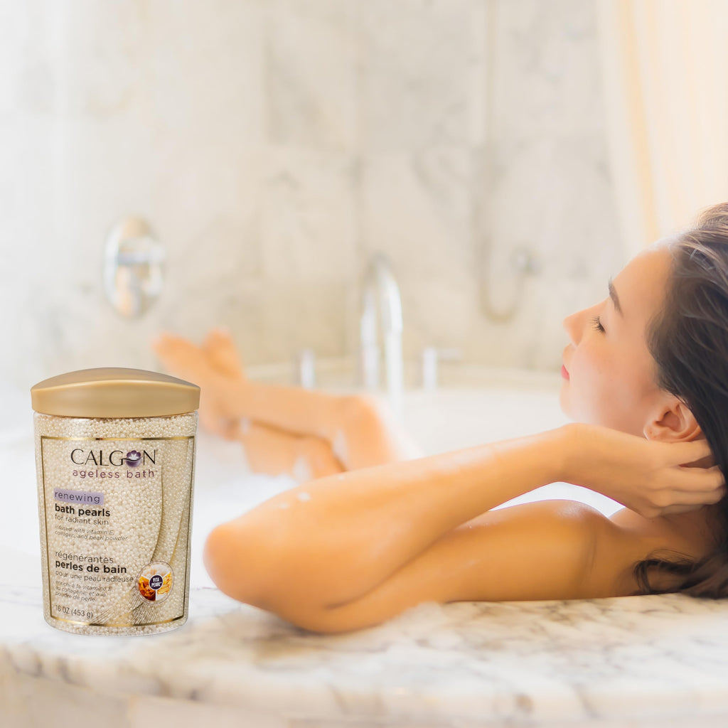 Calgon Ageless Bath Series Renewing Pearls, 16 oz.