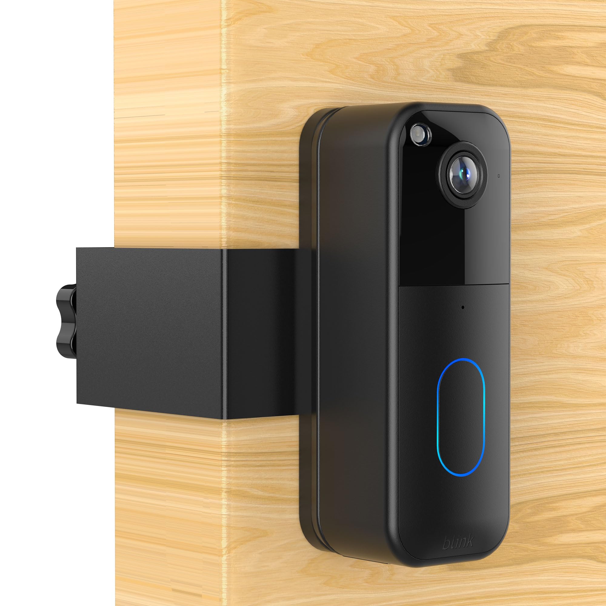 HomeMount Blink Doorbell Camera Mount No Drill for Blink Video Doorbell (1st/2nd), Anti Theft Doorbell Mount, Renter-Friendly No-Damage Blink Video Doorbell Mount for Inward Opening Doors